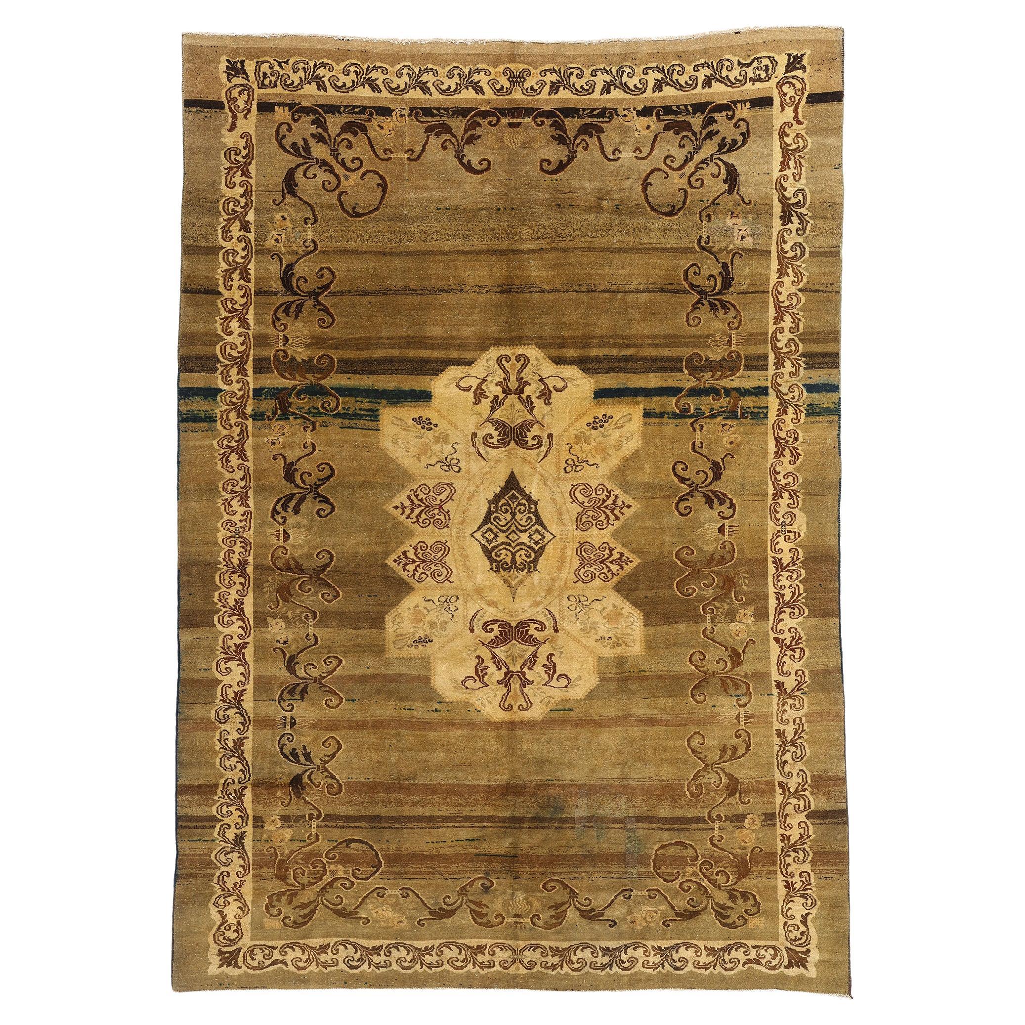 Mid-Century Turkish Kars Rug with Traditional Style