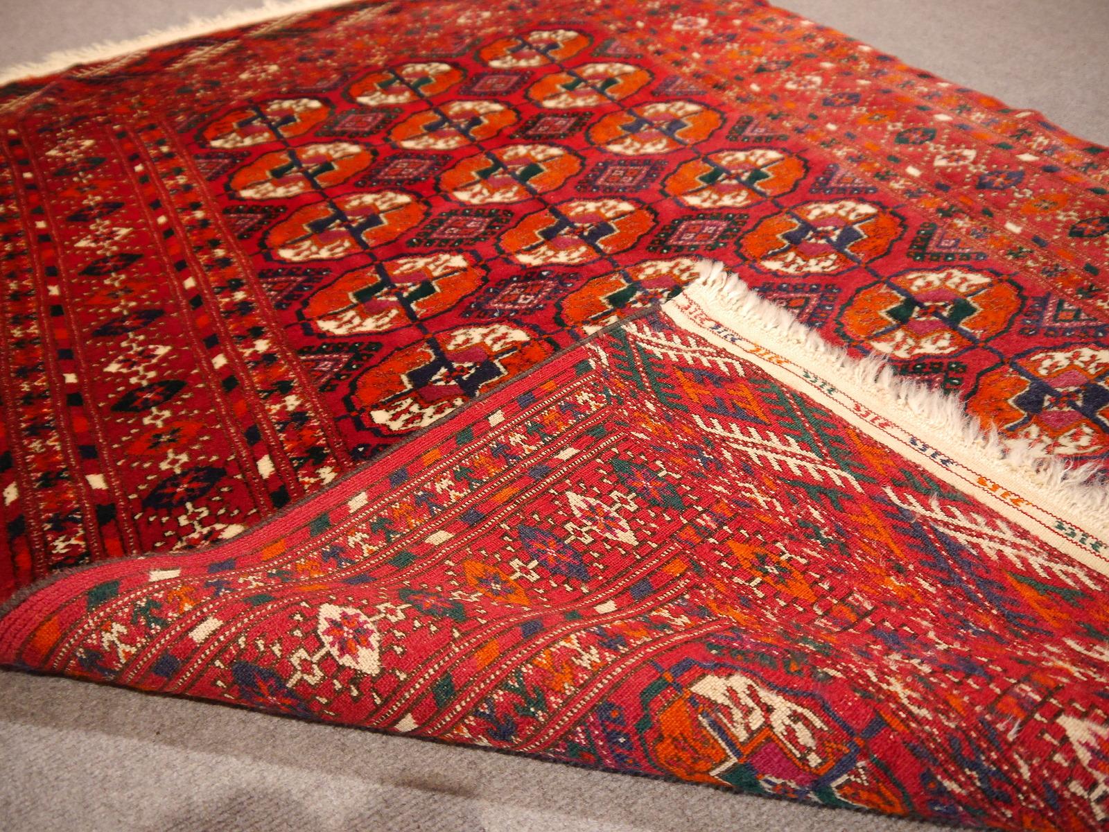 Wool Mid-Century Turkman Bokhara