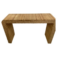 Mid Century Turned Spindle Waterfall Console