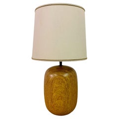 Vintage Mid Century Turned Wood Lamp