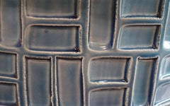 Midcentury Turquoise Footed Bowl, Italy