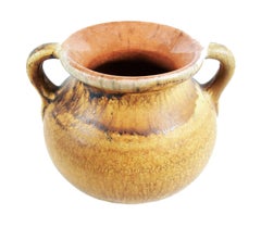 Mid Century Twin Handled Ceramic Vase - Matte Glaze - W. Germany - Circa 1950's