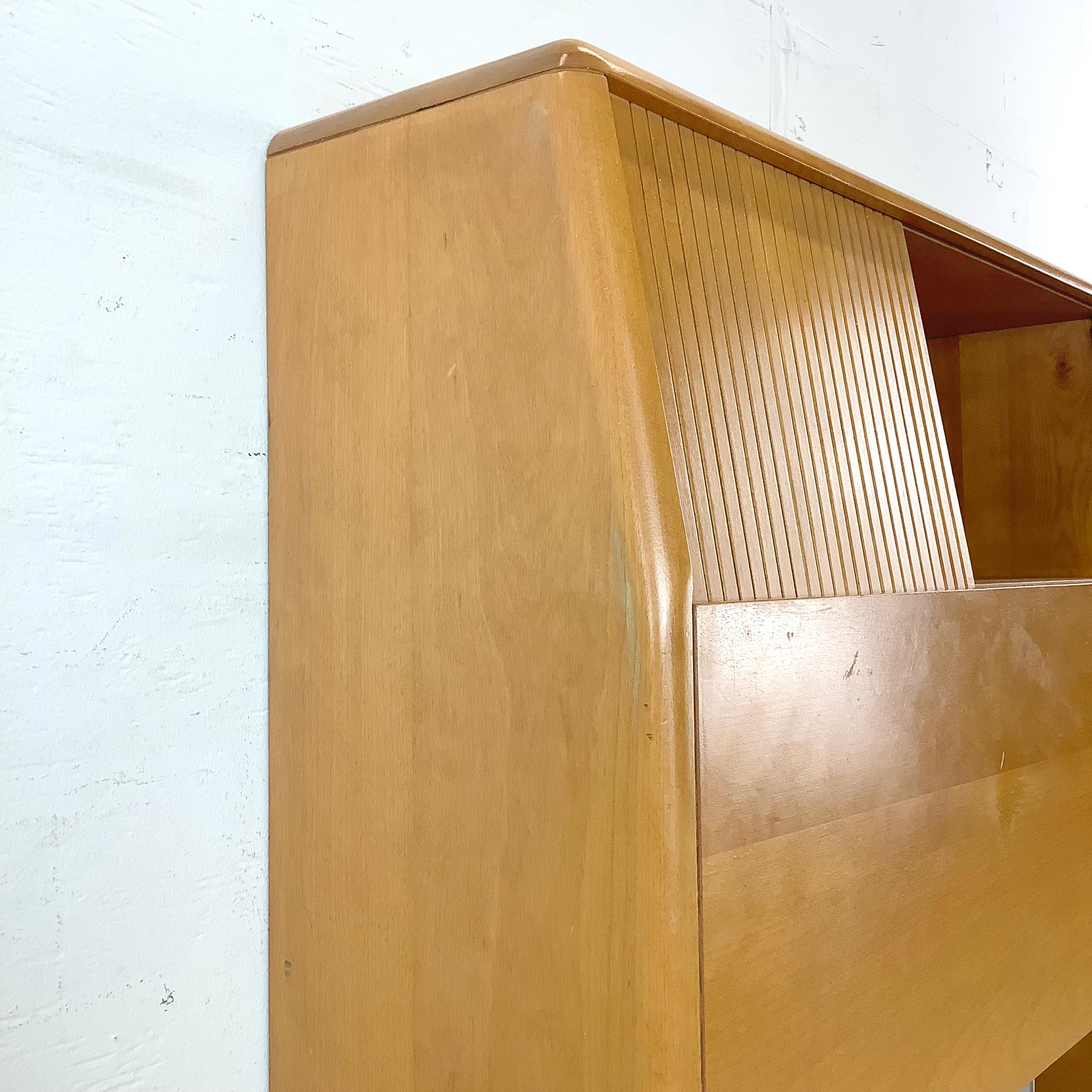 Mid-Century Twin Storage Headboard by Heywood-Wakefield 3