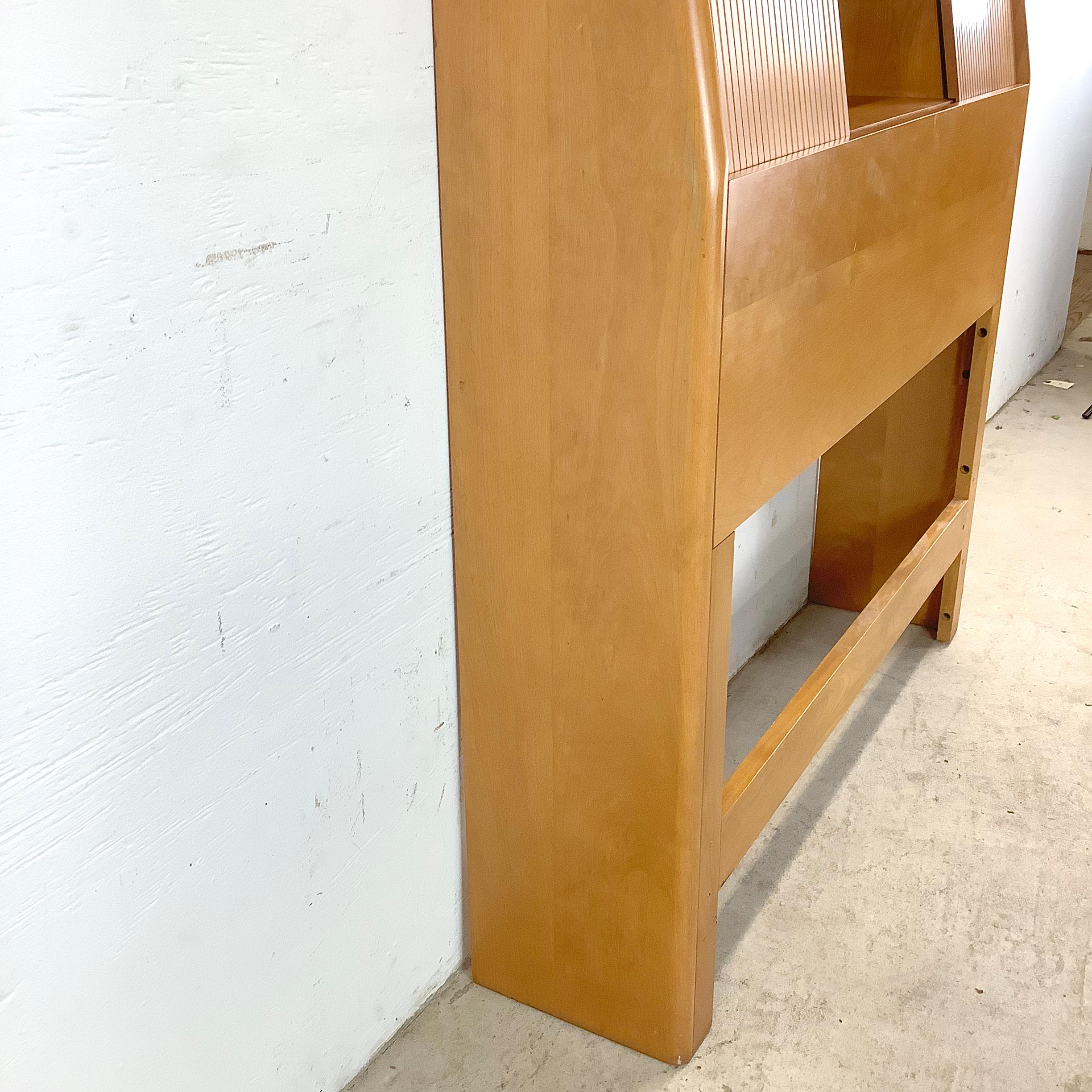 Mid-Century Twin Storage Headboard by Heywood-Wakefield 7