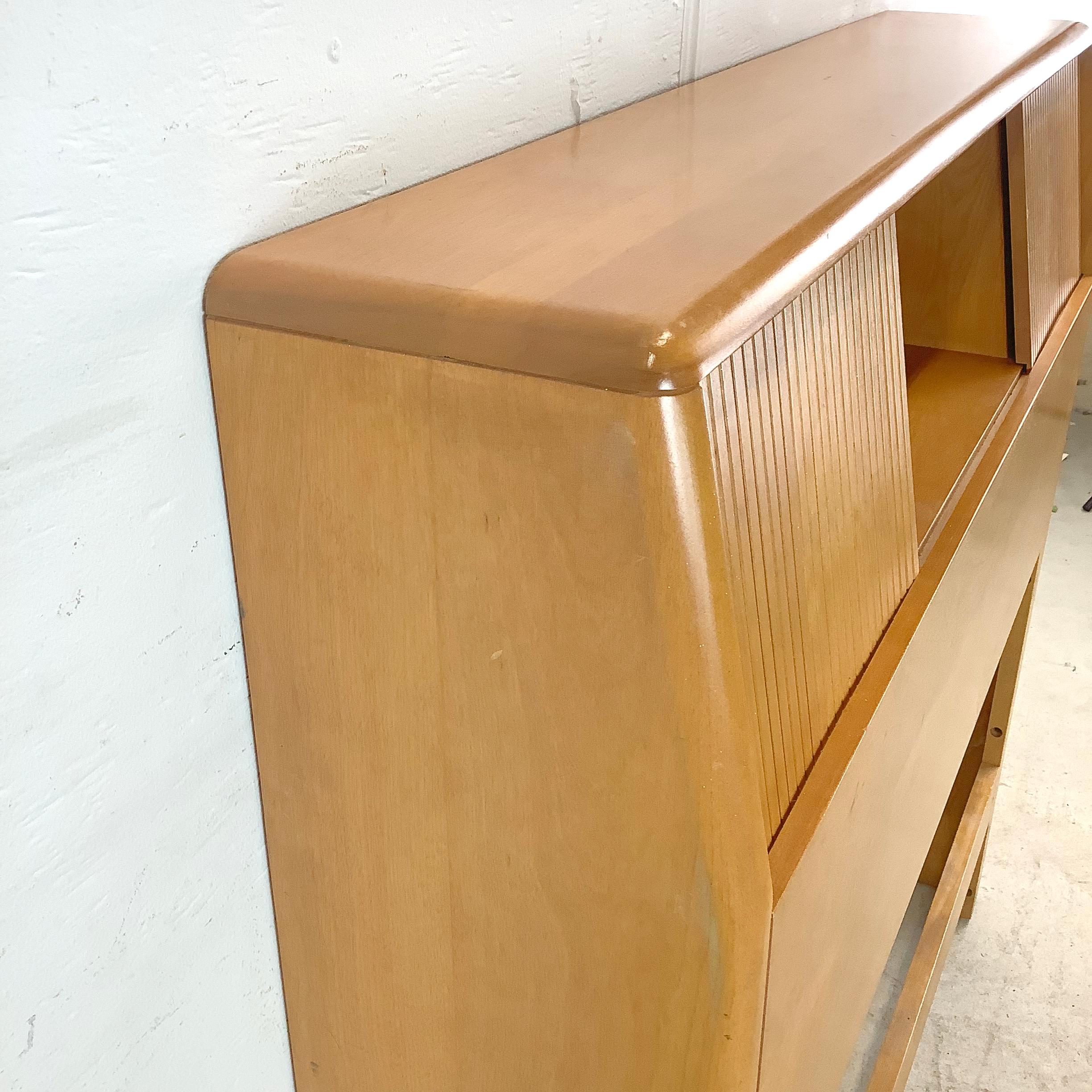 Mid-Century Twin Storage Headboard by Heywood-Wakefield 10