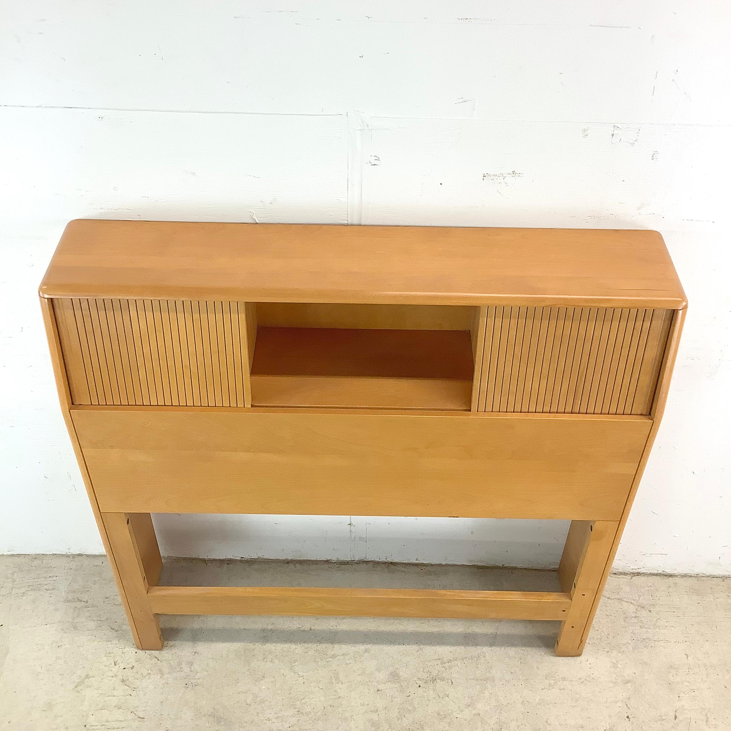 Other Mid-Century Twin Storage Headboard by Heywood-Wakefield
