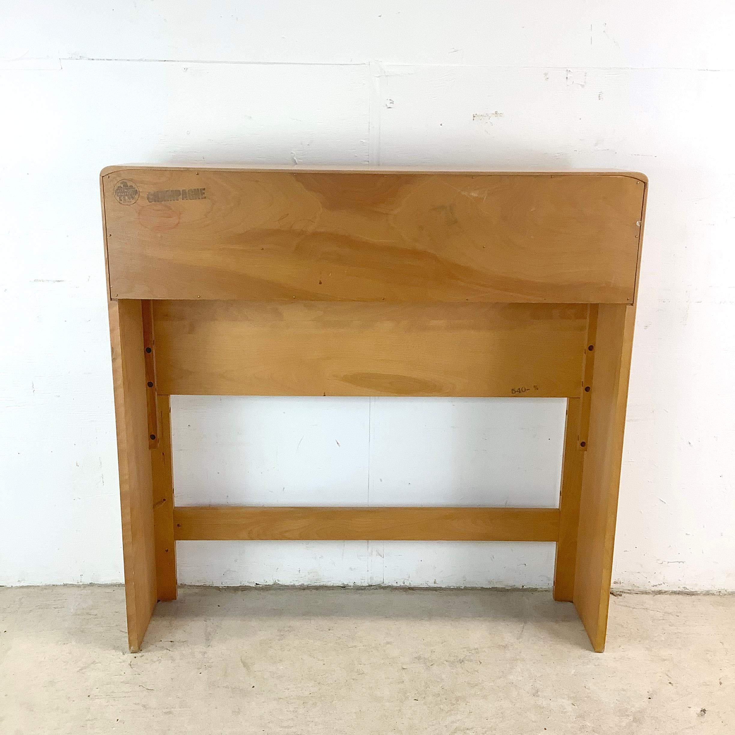 Mid-Century Twin Storage Headboard by Heywood-Wakefield In Good Condition In Trenton, NJ