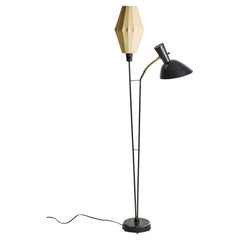 Mid-Century Two-Arm Floor Lamp by Hans Bergström, Ateljé Lyktan, Sweden, 50s
