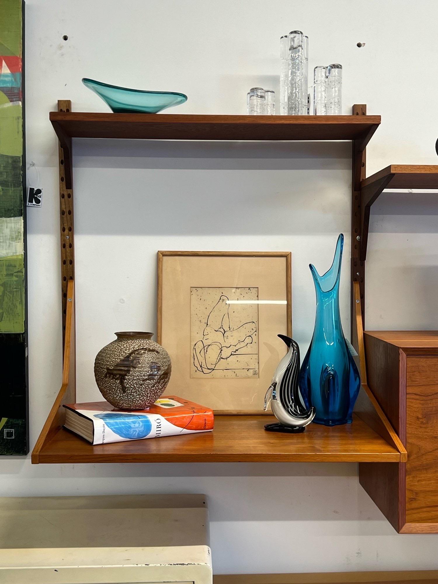 Mid-Century Modern Mid-Century Two Bay Cado Wall Unit / Bar Cabinet
