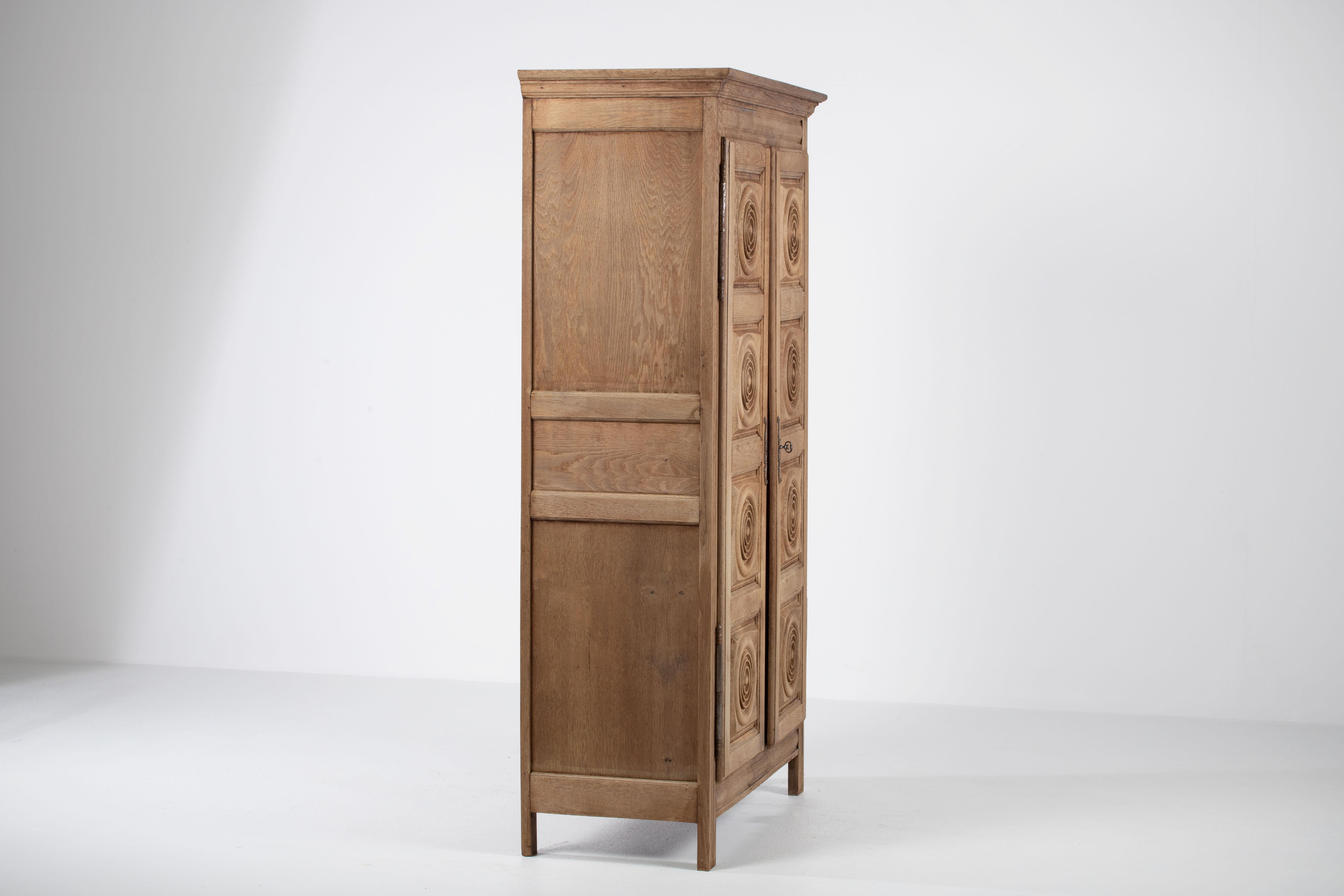 Mid-Century Two Doors Wardrobe in Style of Charles Dudouyt 9
