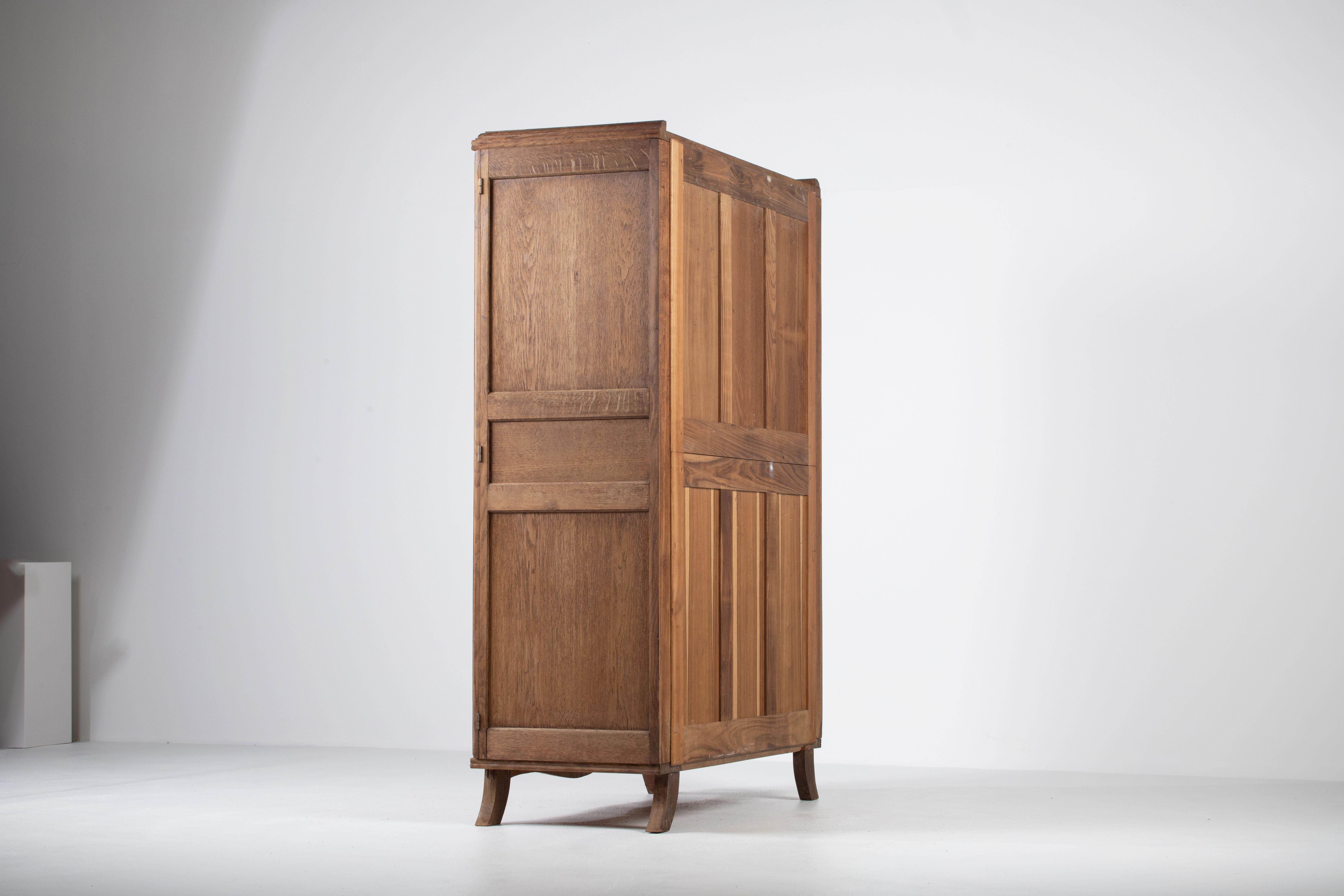Mid-Century Two Doors Wardrobe in Style of Charles Dudouyt 10