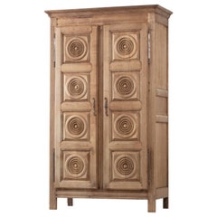 Mid-Century Two Doors Wardrobe in Style of Charles Dudouyt