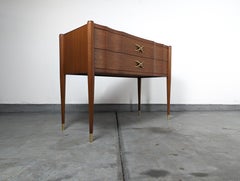 Mid Century Two-Drawer Mahogany Commode Console By Paul Frankl, c1940s