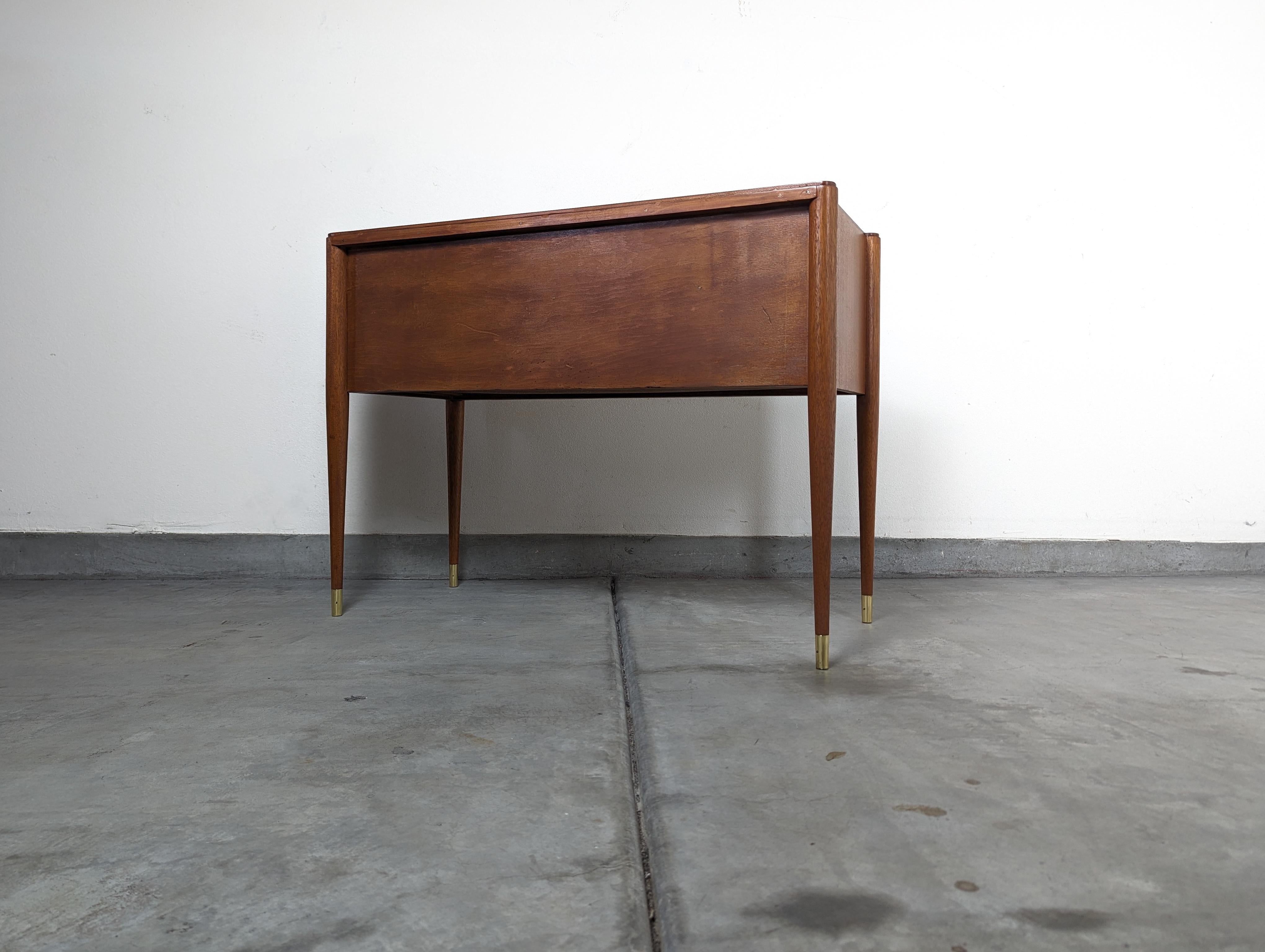 American Mid Century Two-Drawer Mahogany Commode Console By Paul Frankl, c1940s For Sale