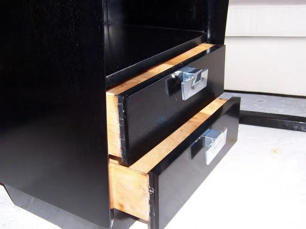 American Midcentury Two-Drawer Nightstand For Sale