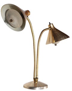 Mid Century Two Light  Flex Arm Desk Lamp poss. Laurel or Thurston