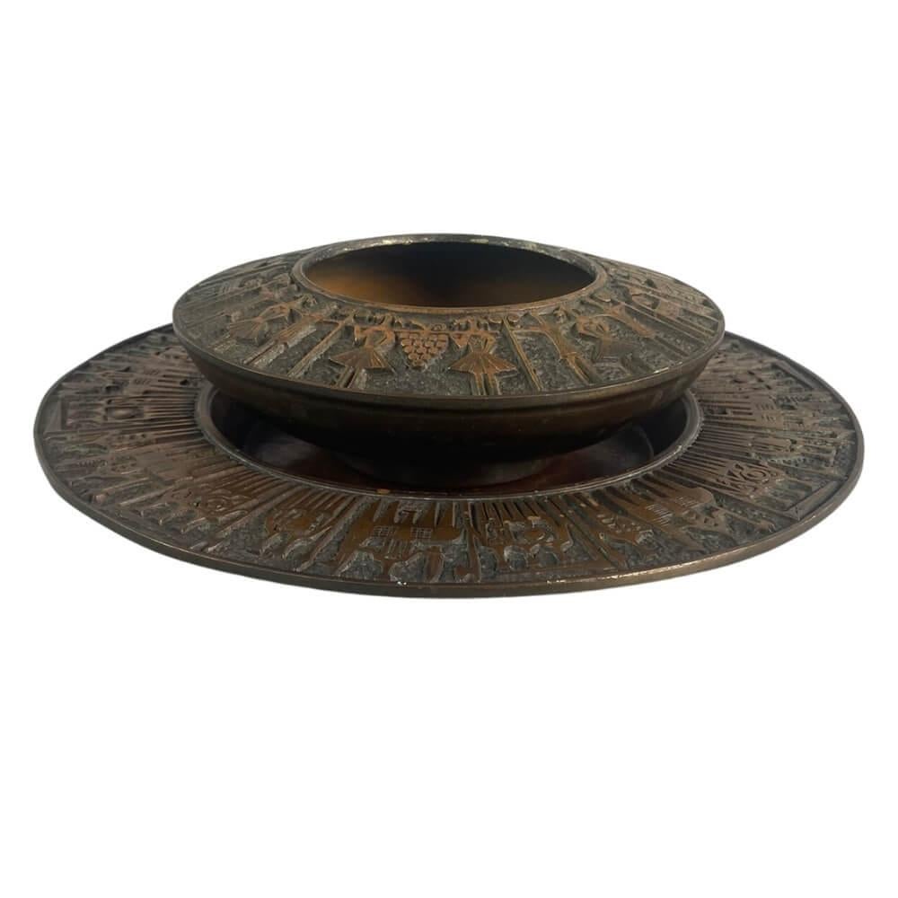 Mid-Century Modern Mid-century two-piece copper art table bowls For Sale
