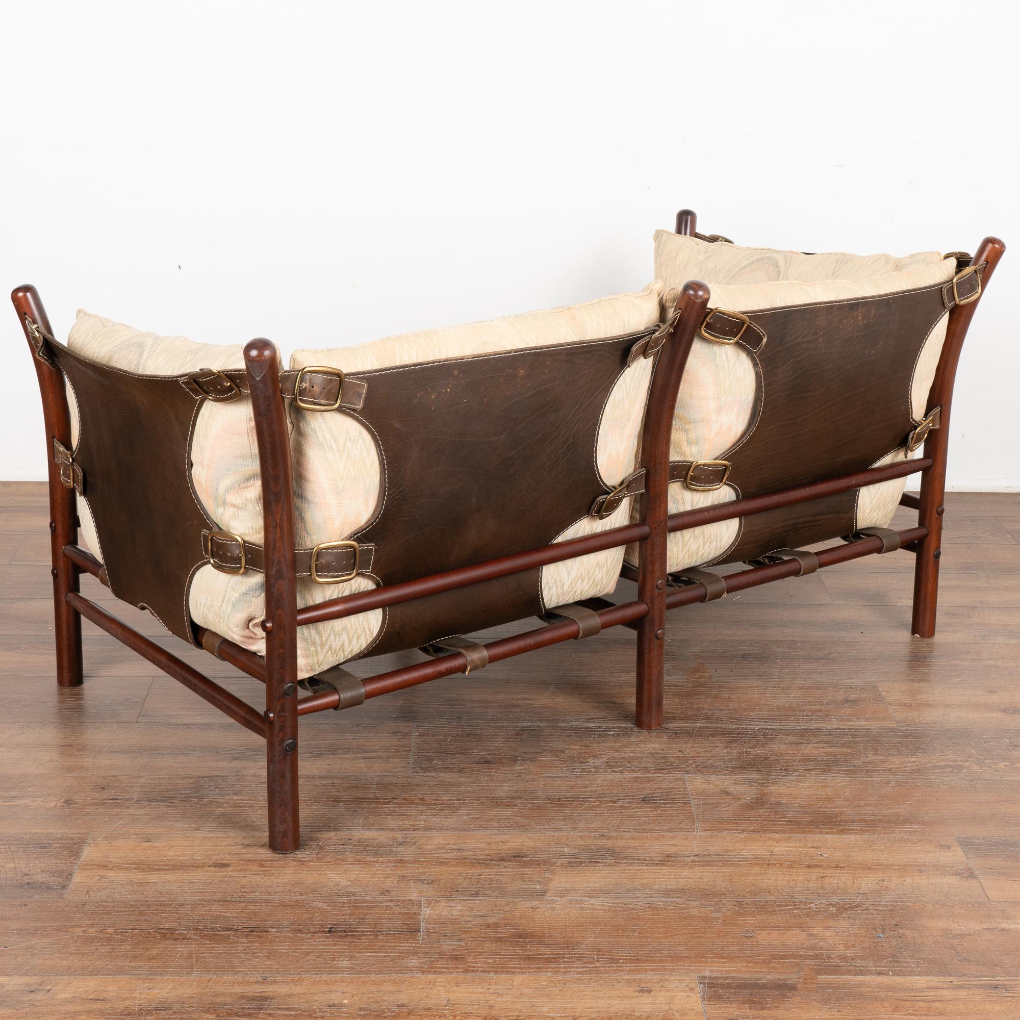 Zweisitzer-Sofa aus der Mitte des Jahrhunderts von Arne Norell, Modell Ilona, Schweden, ca. 1960-70 im Angebot 7