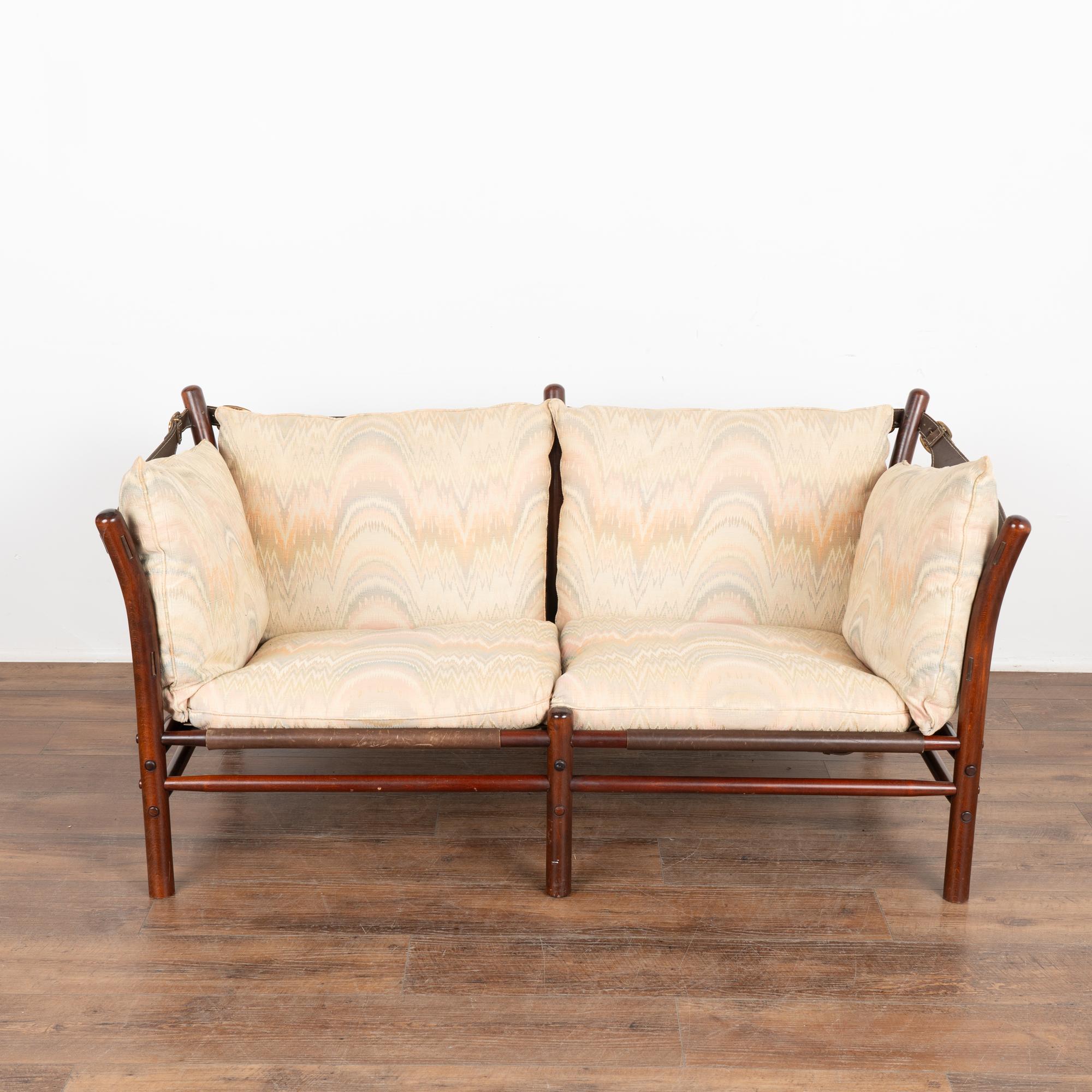 Mid-Century Modern Mid Century Two Seat Sofa by Arne Norell, Ilona Model Sweden circa 1960-70 For Sale
