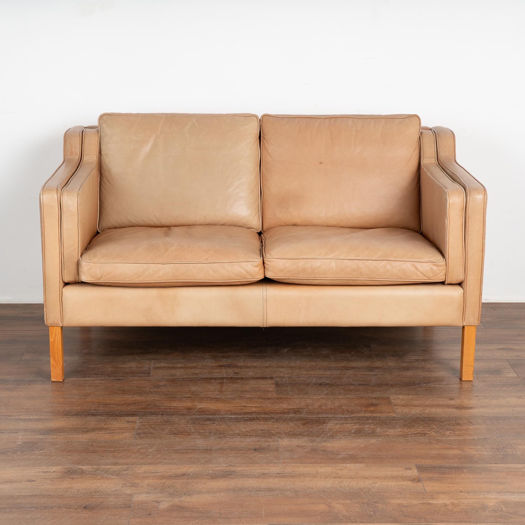 Mid-Century Modern Mid Century Two Seat Sofa Loveseat by Stouby of Denmark, circa 1960-70
