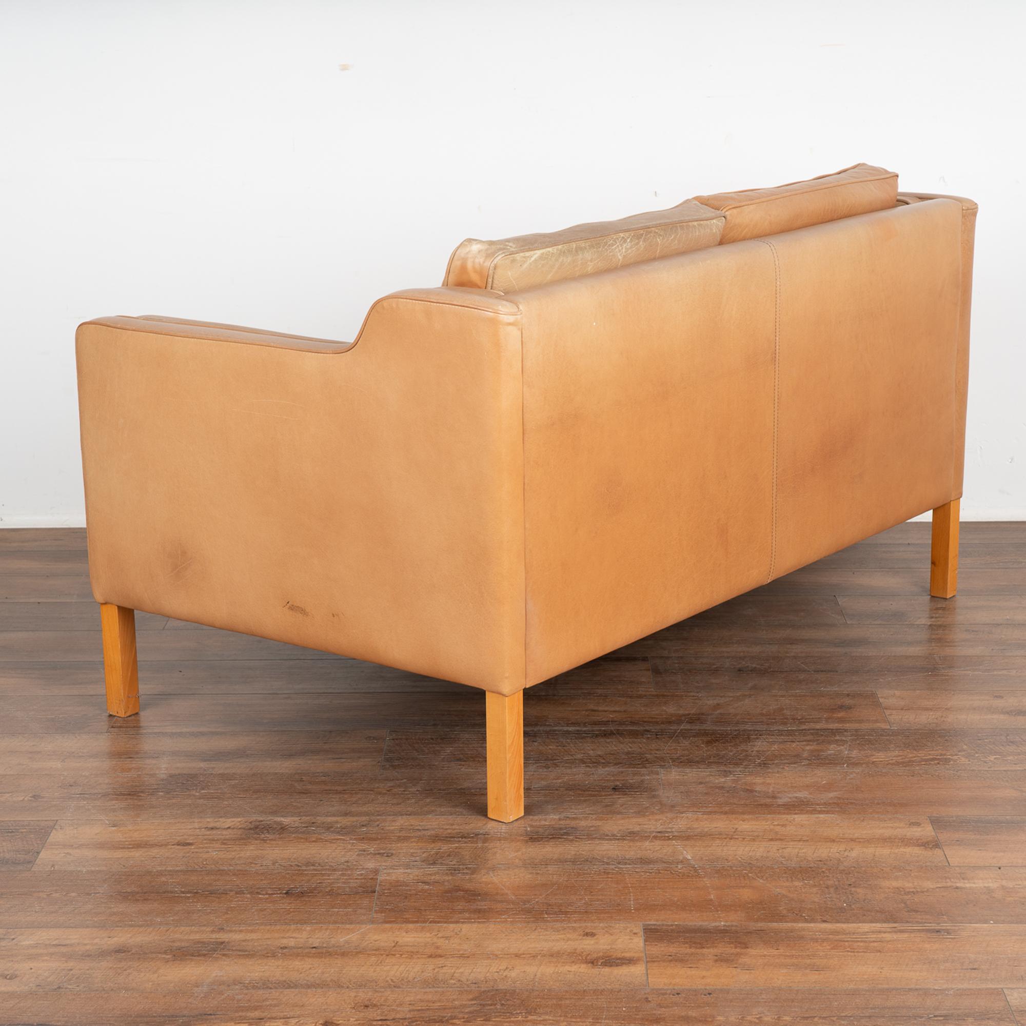 Mid Century Two Seat Sofa Loveseat by Stouby of Denmark, circa 1960-70 2