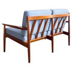 Mid-Century Two-Seat Sofa, Teak Couch by Arne Vodder, Glostrup