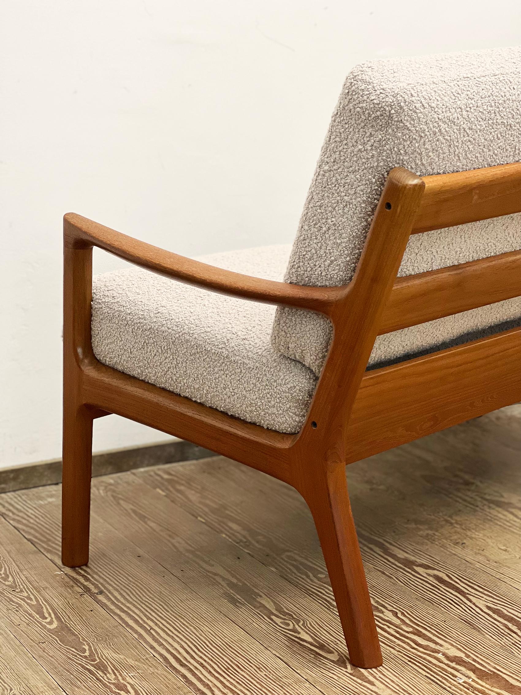 Mid-Century Two-Seat Sofa, Senator Series, Teak Couch by Ole Wanscher 6
