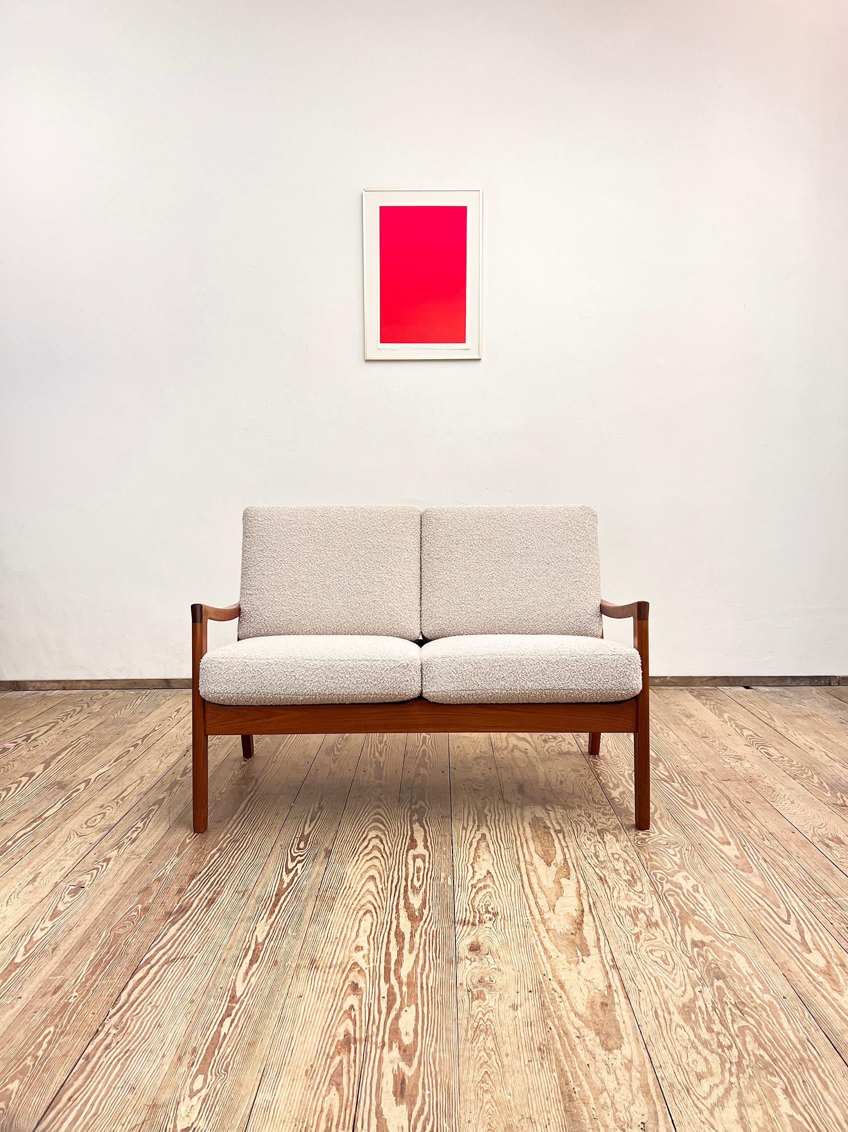 Mid-Century Modern Mid-Century Two-Seat Sofa, Senator Series, Teak Couch by Ole Wanscher