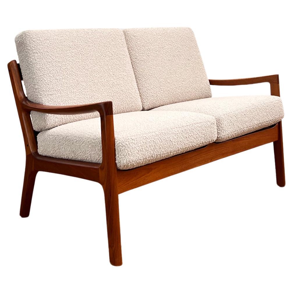 Mid-Century Two-Seat Sofa, Senator Series, Teak Couch by Ole Wanscher