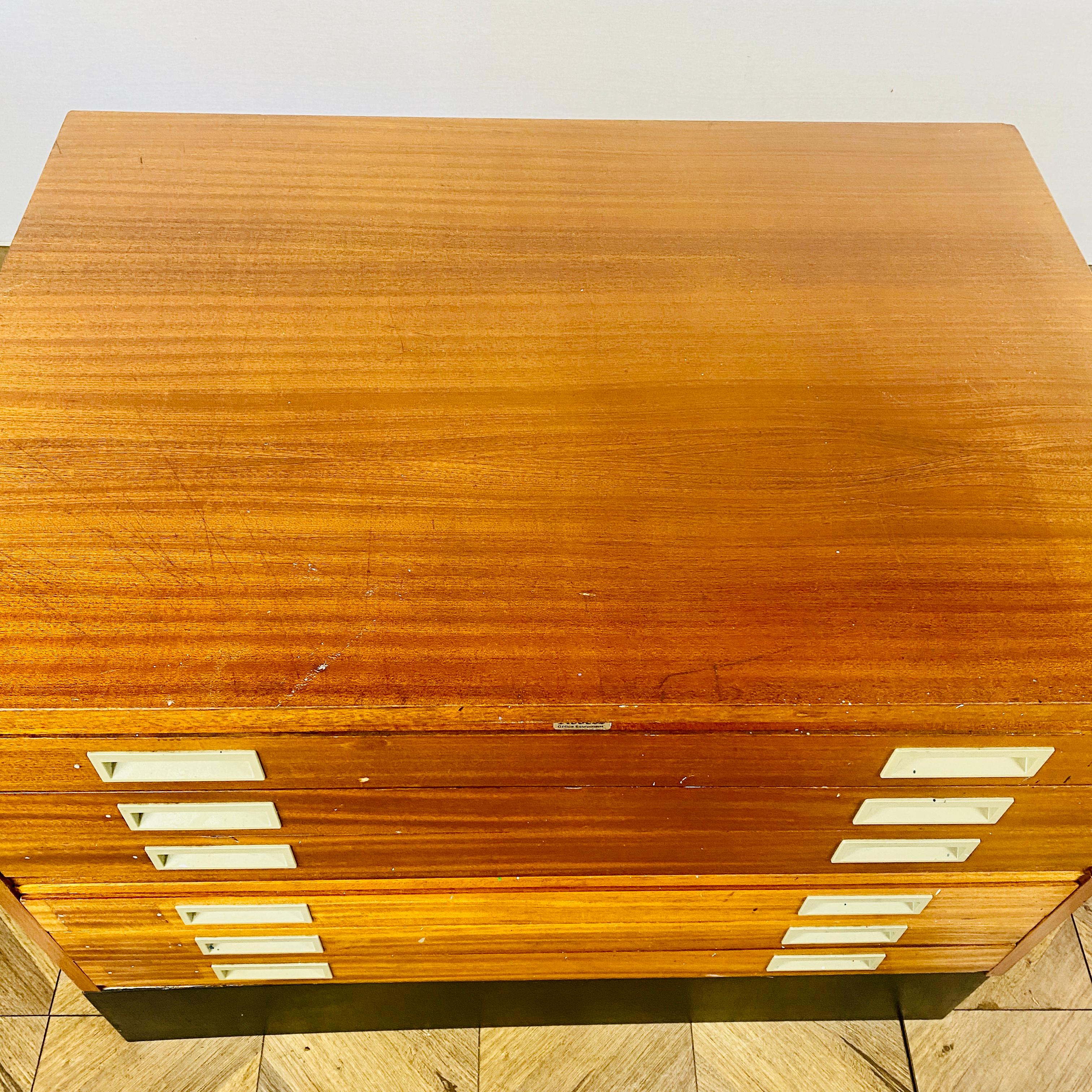 Mid-20th Century Mid Century Two-Tier Architects Plan Chest by Abbess, 1960s