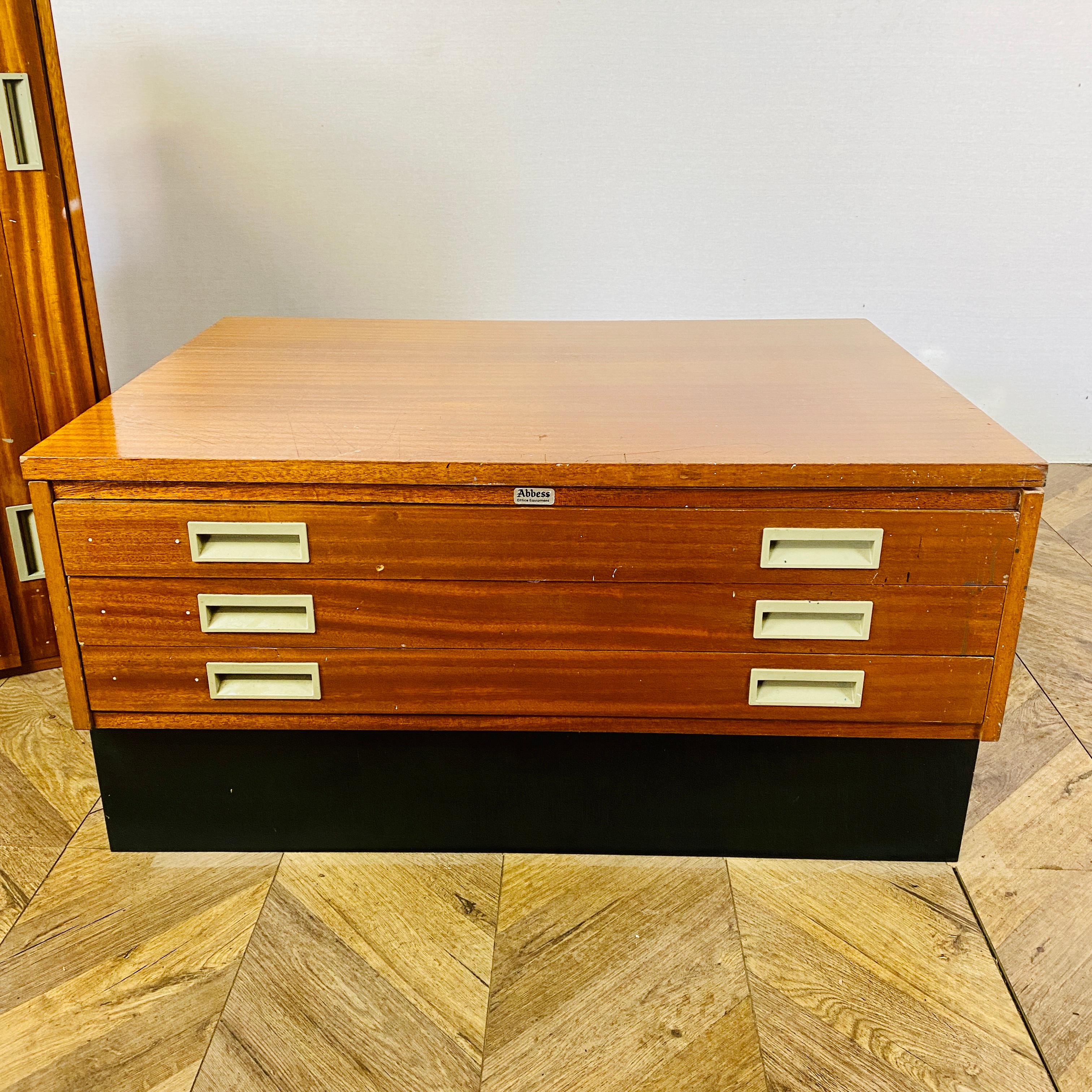 Mid Century Two-Tier Architects Plan Chest by Abbess, 1960s 3