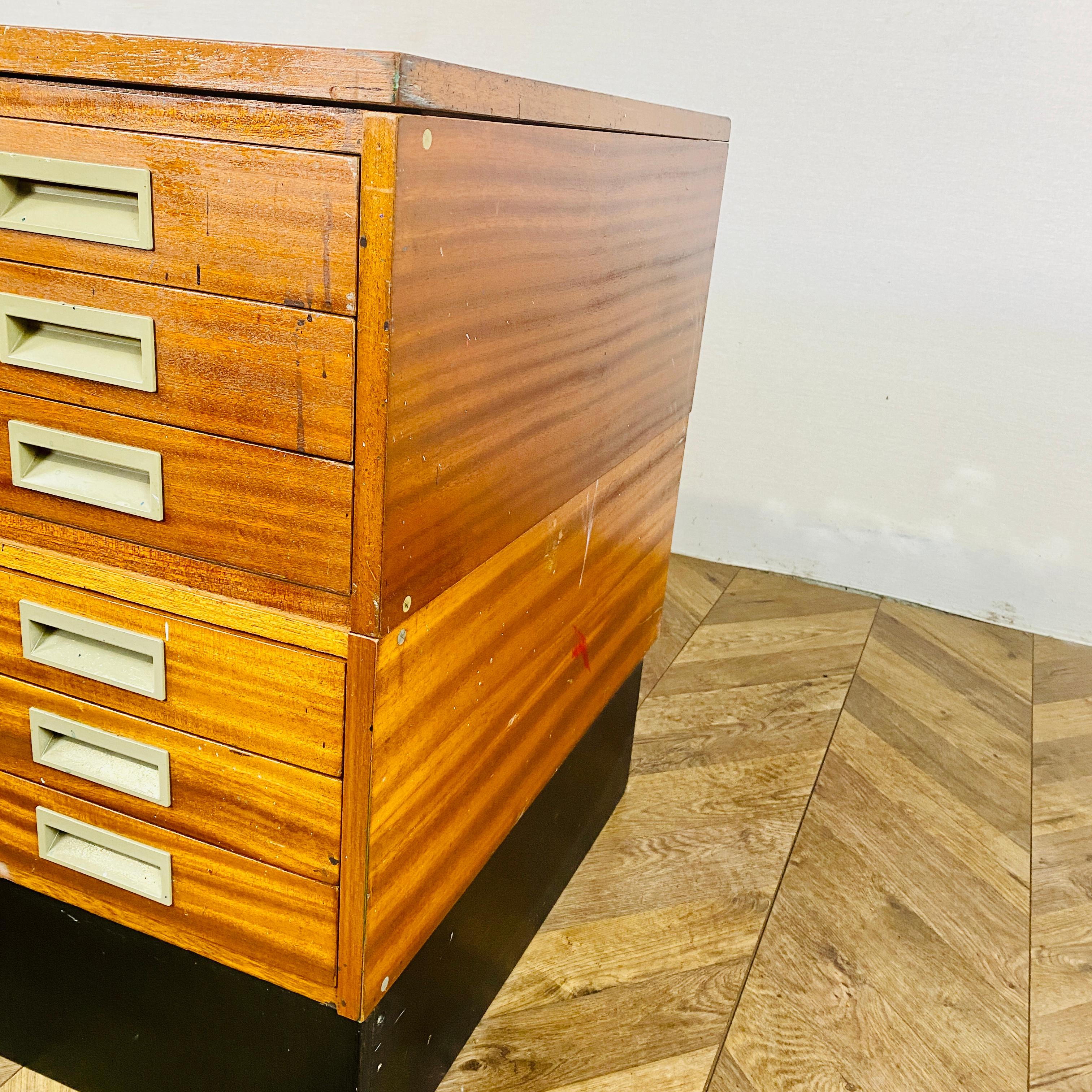 Mid Century Two-Tier Architects Plan Chest by Abbess, 1960s 4