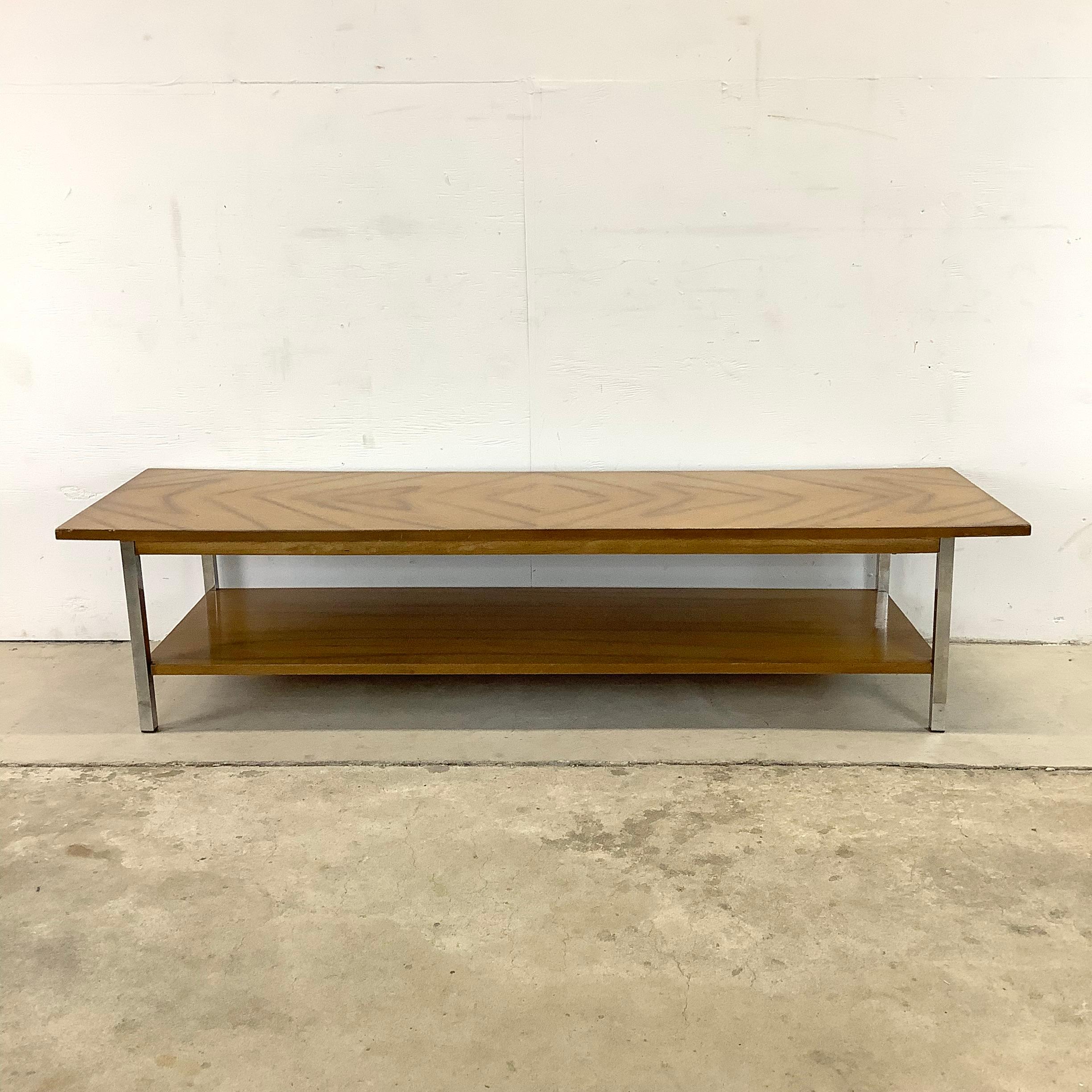 Midcentury Two Tier Coffee Table For Sale 3