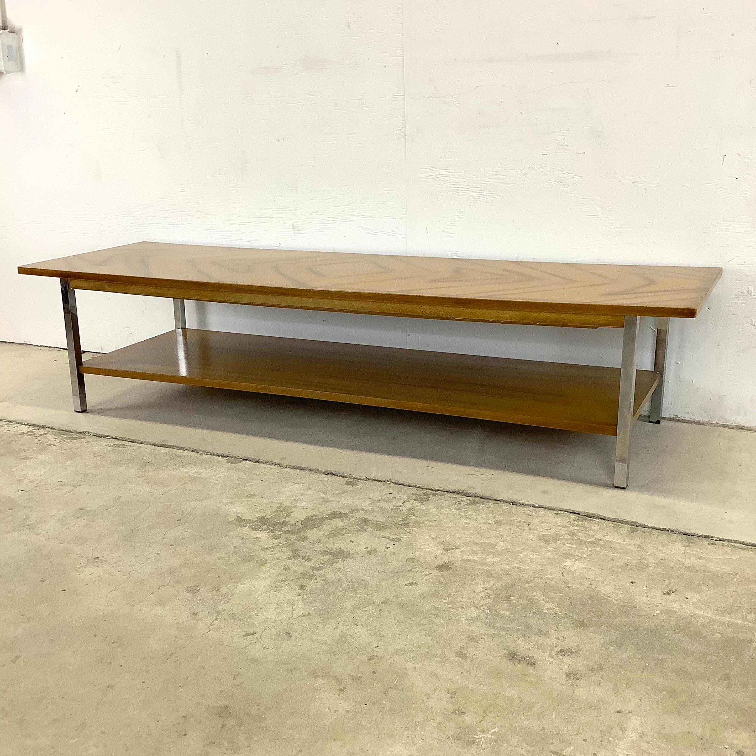 Mid-Century Modern Midcentury Two Tier Coffee Table For Sale