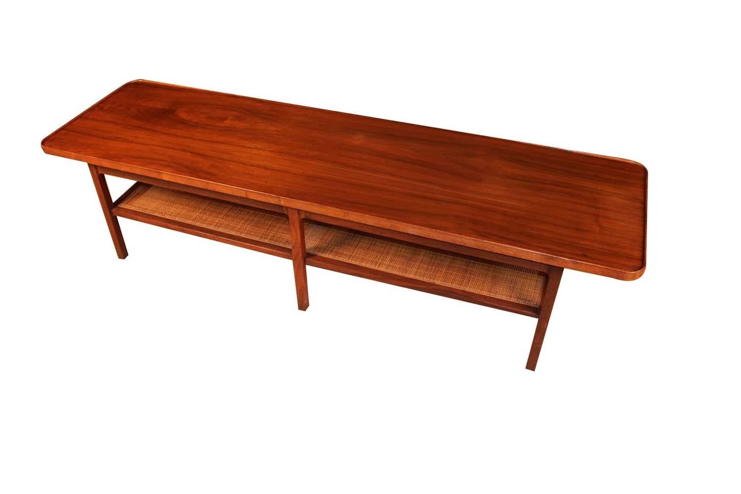 Unknown Mid Century Two Tier Coffee Table For Sale