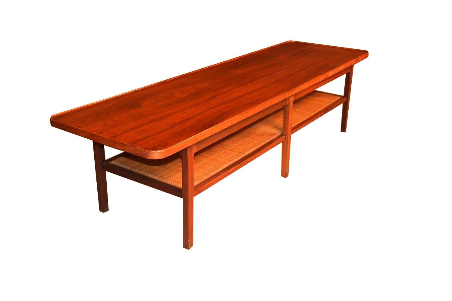 Mid Century Two Tier Coffee Table For Sale 1