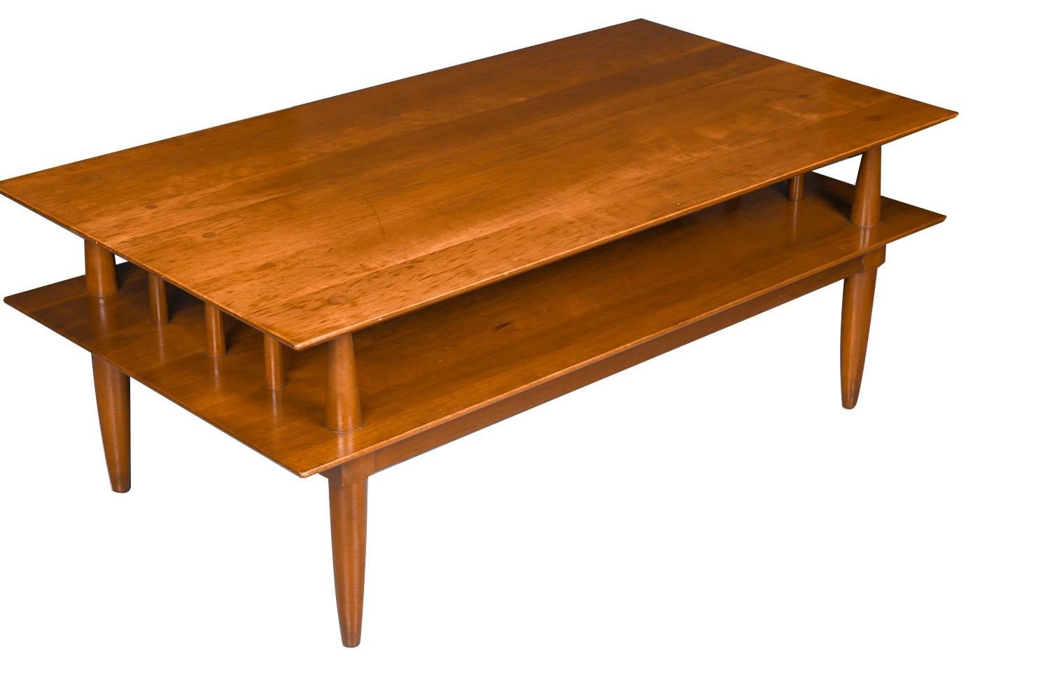 Mid-Century Two-Tier Coffee Table 1
