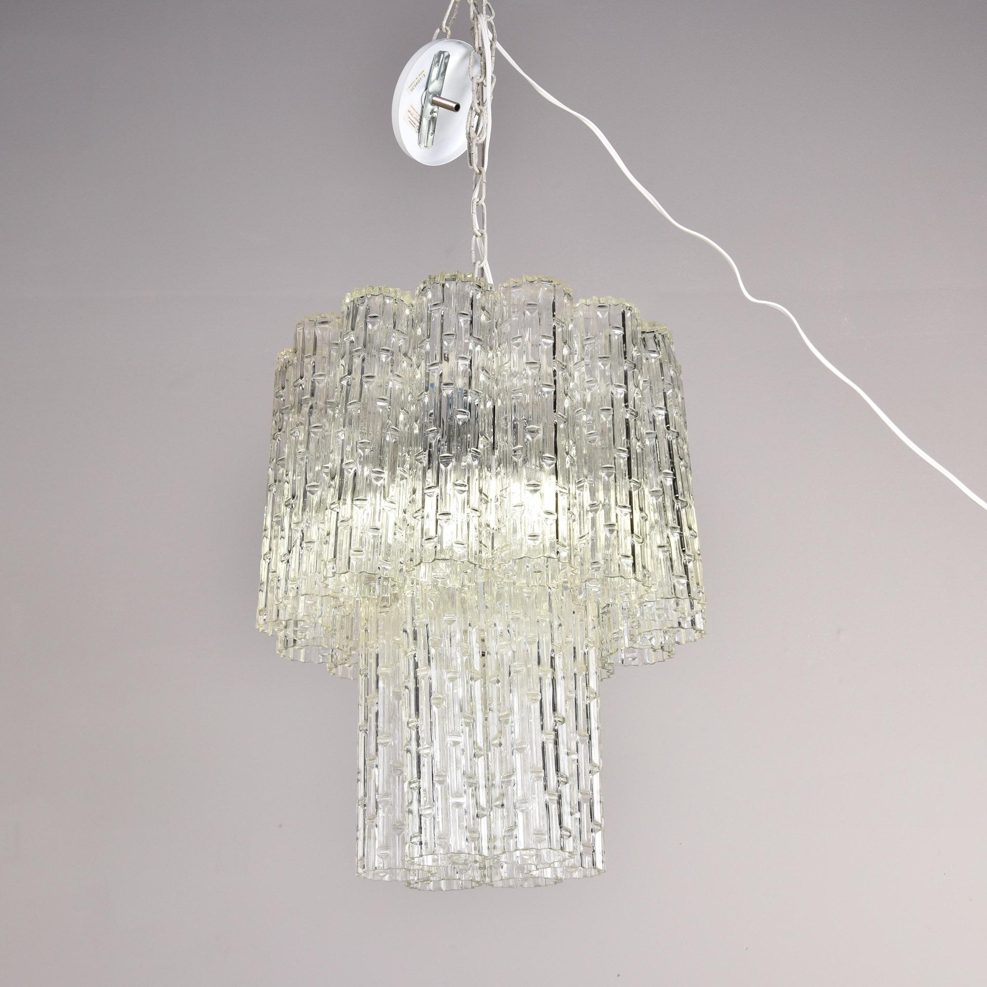 Lustre italien de style Tronchi à deux étages, attribué à Toni Zuccheri en vente 4