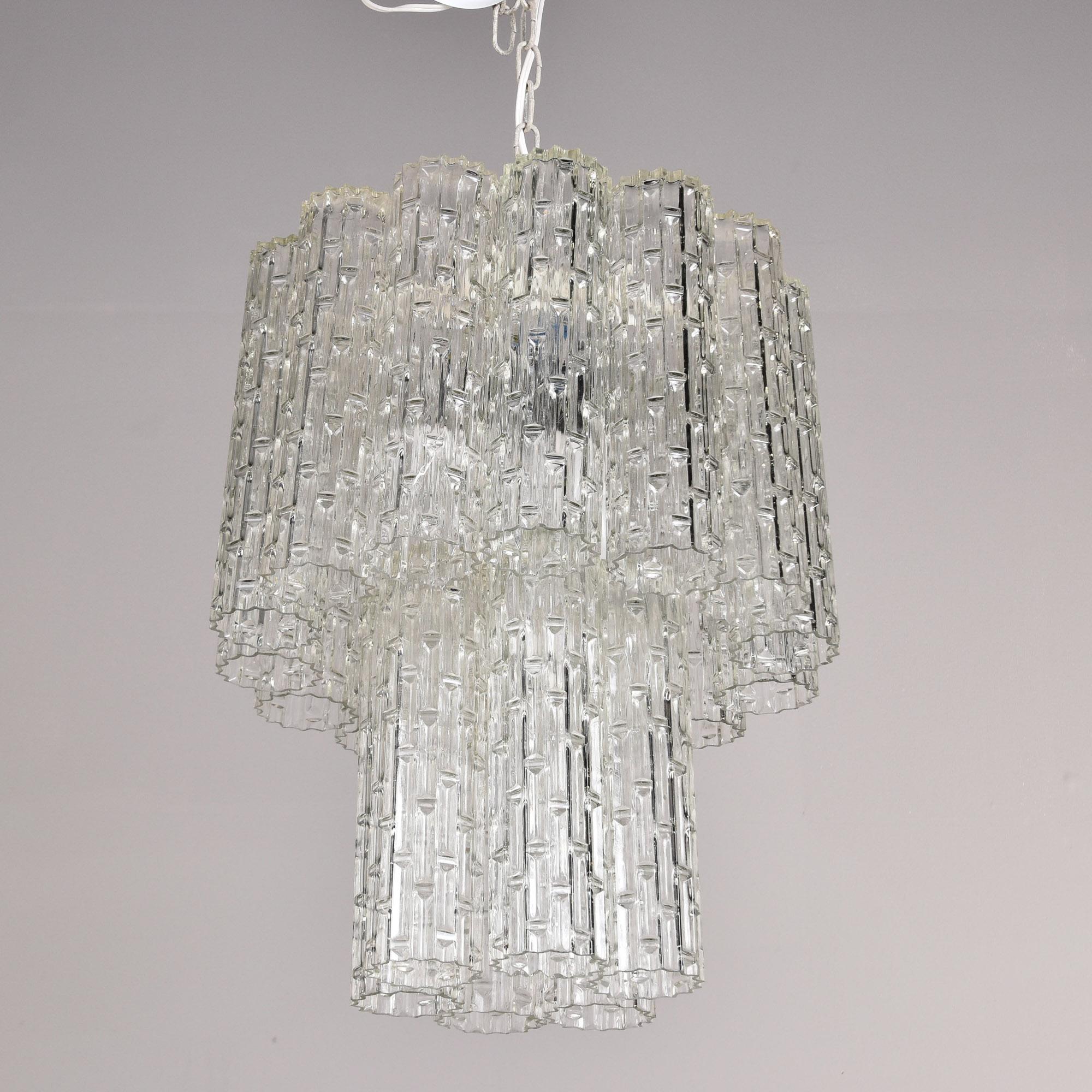 Lustre italien de style Tronchi à deux étages, attribué à Toni Zuccheri Bon état - En vente à Troy, MI