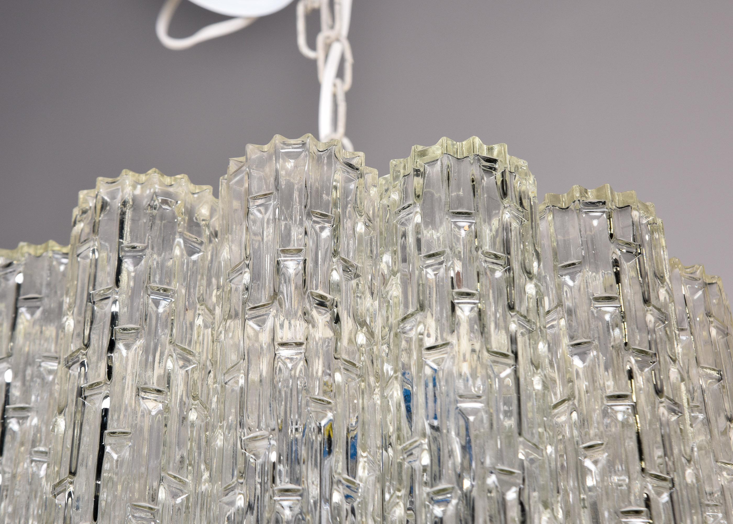 Lustre italien de style Tronchi à deux étages, attribué à Toni Zuccheri en vente 3