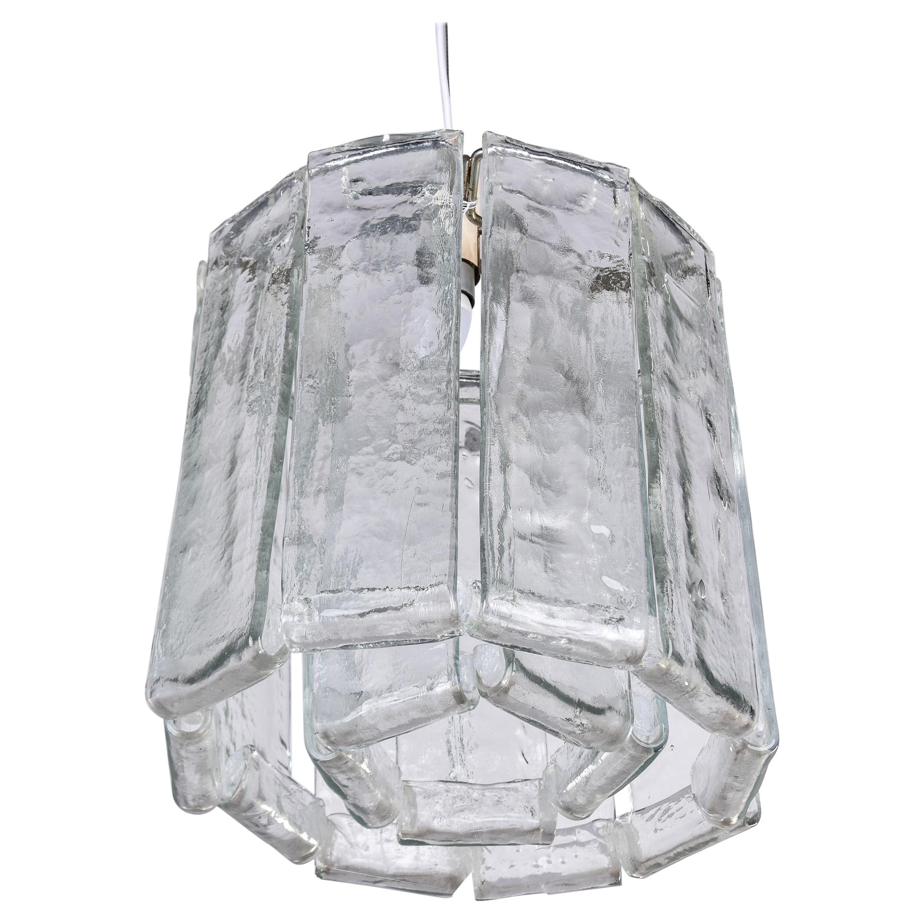 Luminaire en verre de Murano à deux niveaux, datant du milieu du siècle dernier Attribué à Barovier