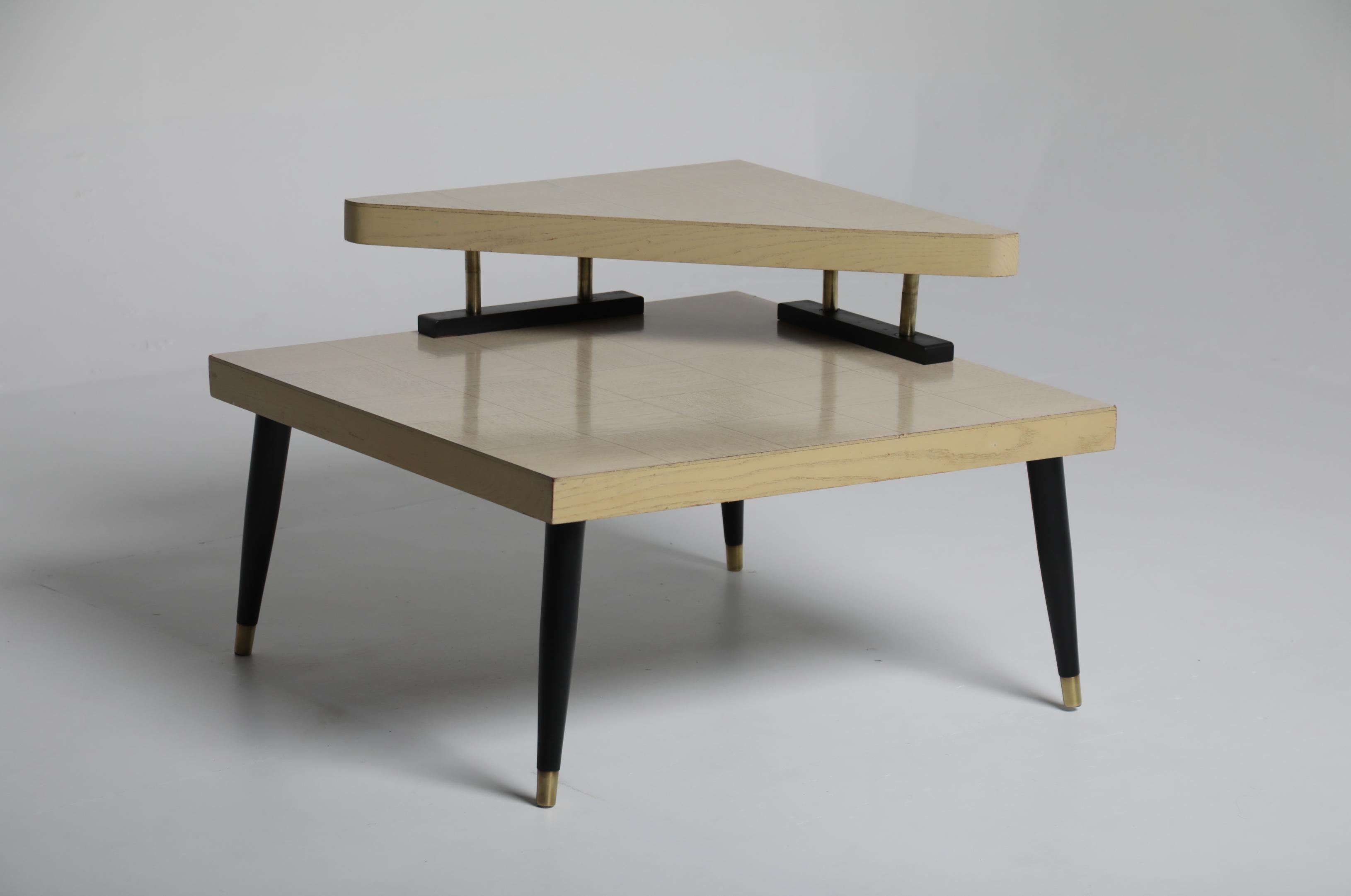 Mid-Century Two-Tier Side Table, 1950s Bon état - En vente à Stockholm, SE