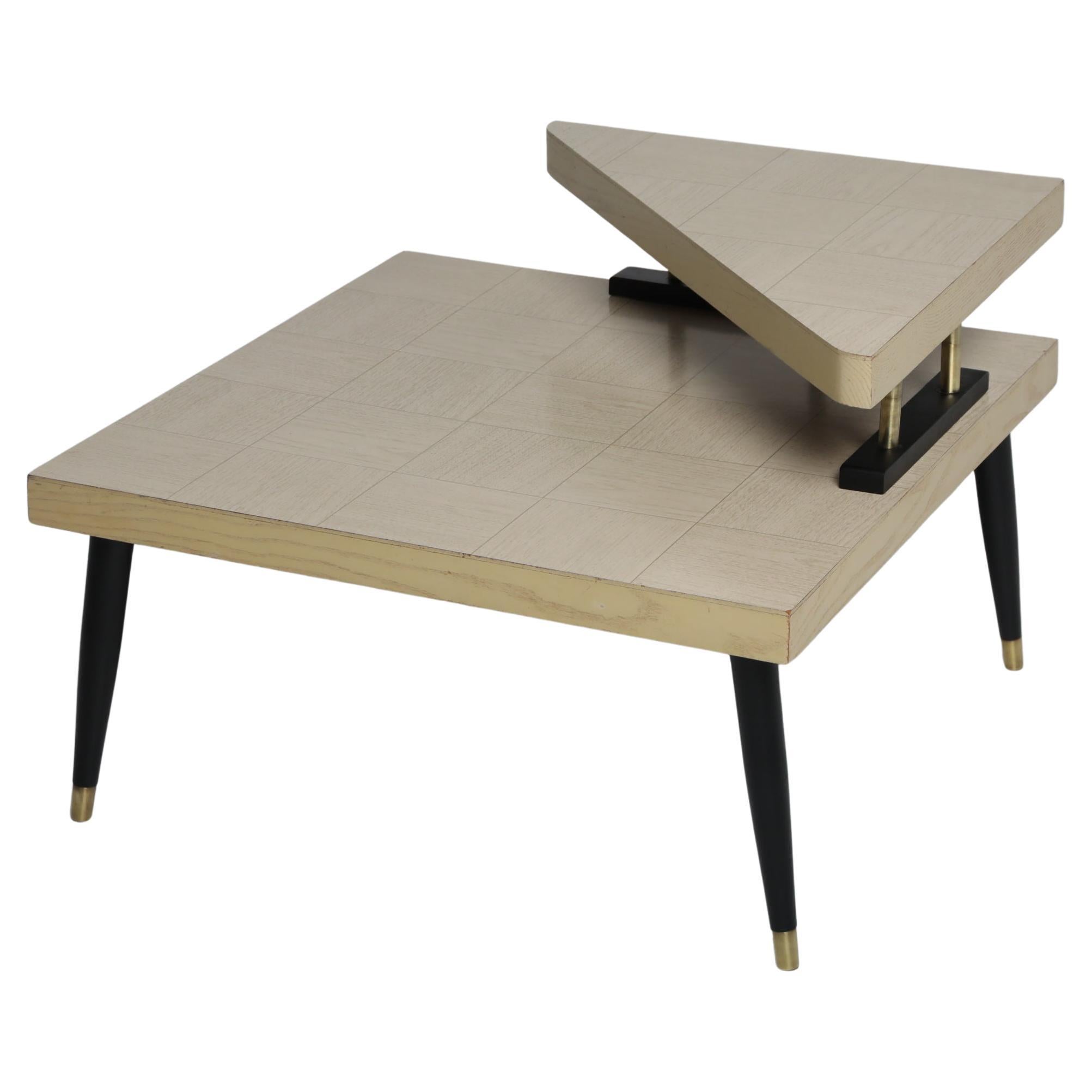 Mid-Century Two-Tier Side Table, 1950s