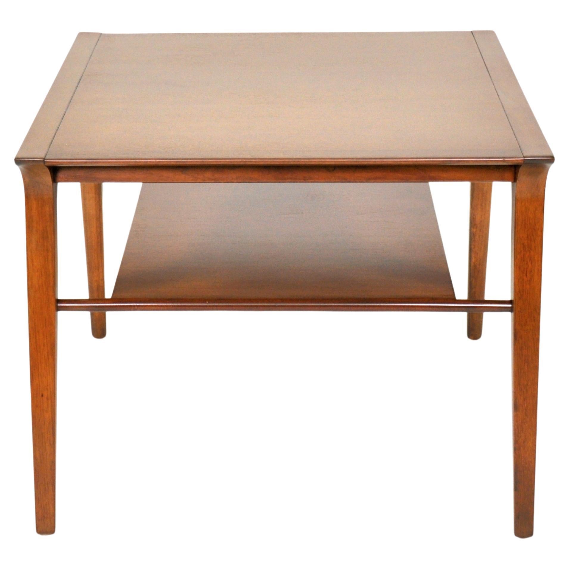 Mid-Century Two-Tier Walnut Table by John Van Koert for Drexel Profile, 1950s 1