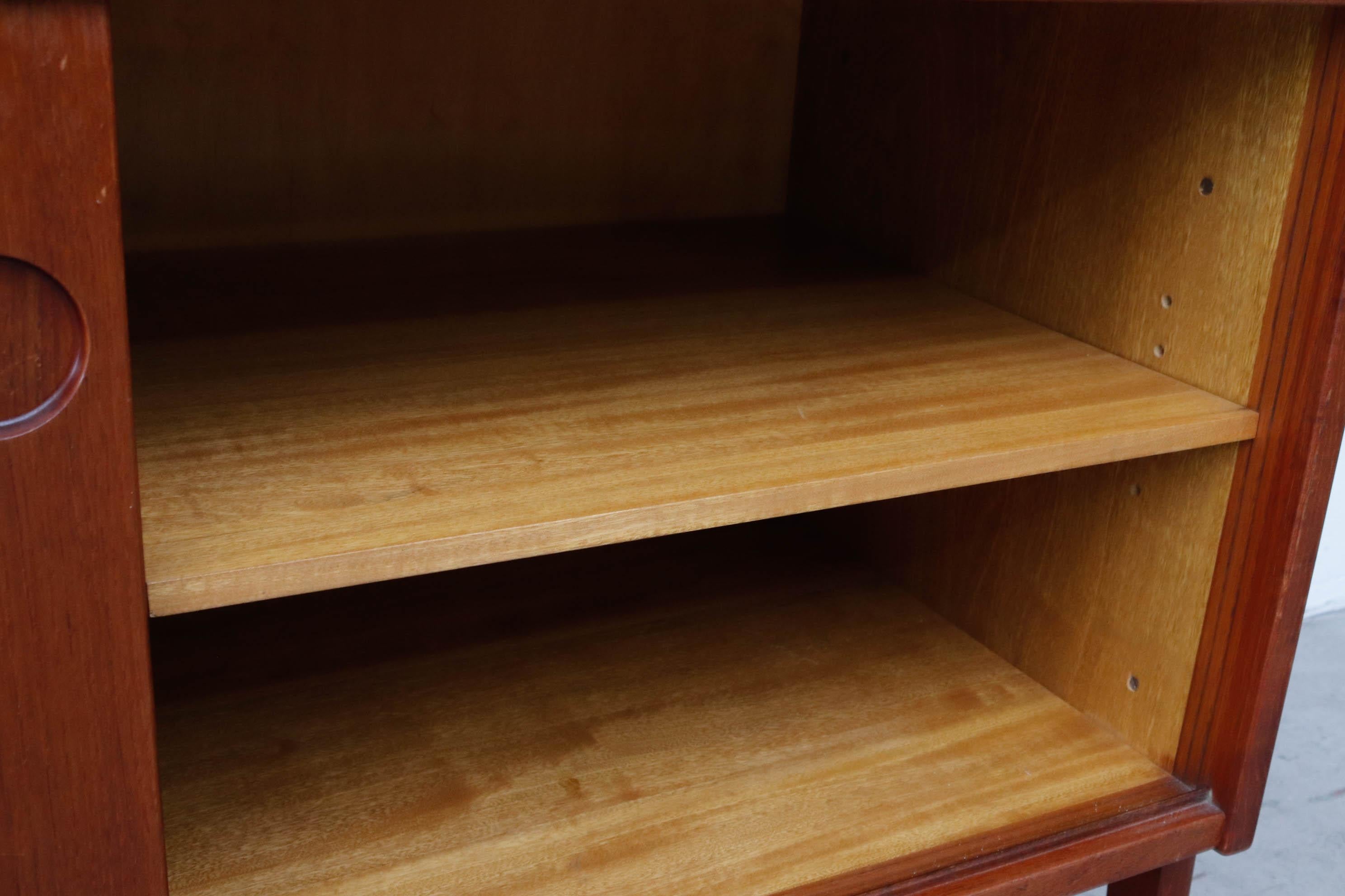 Mid-Century Two Tiered Danish Teak Sideboard 11