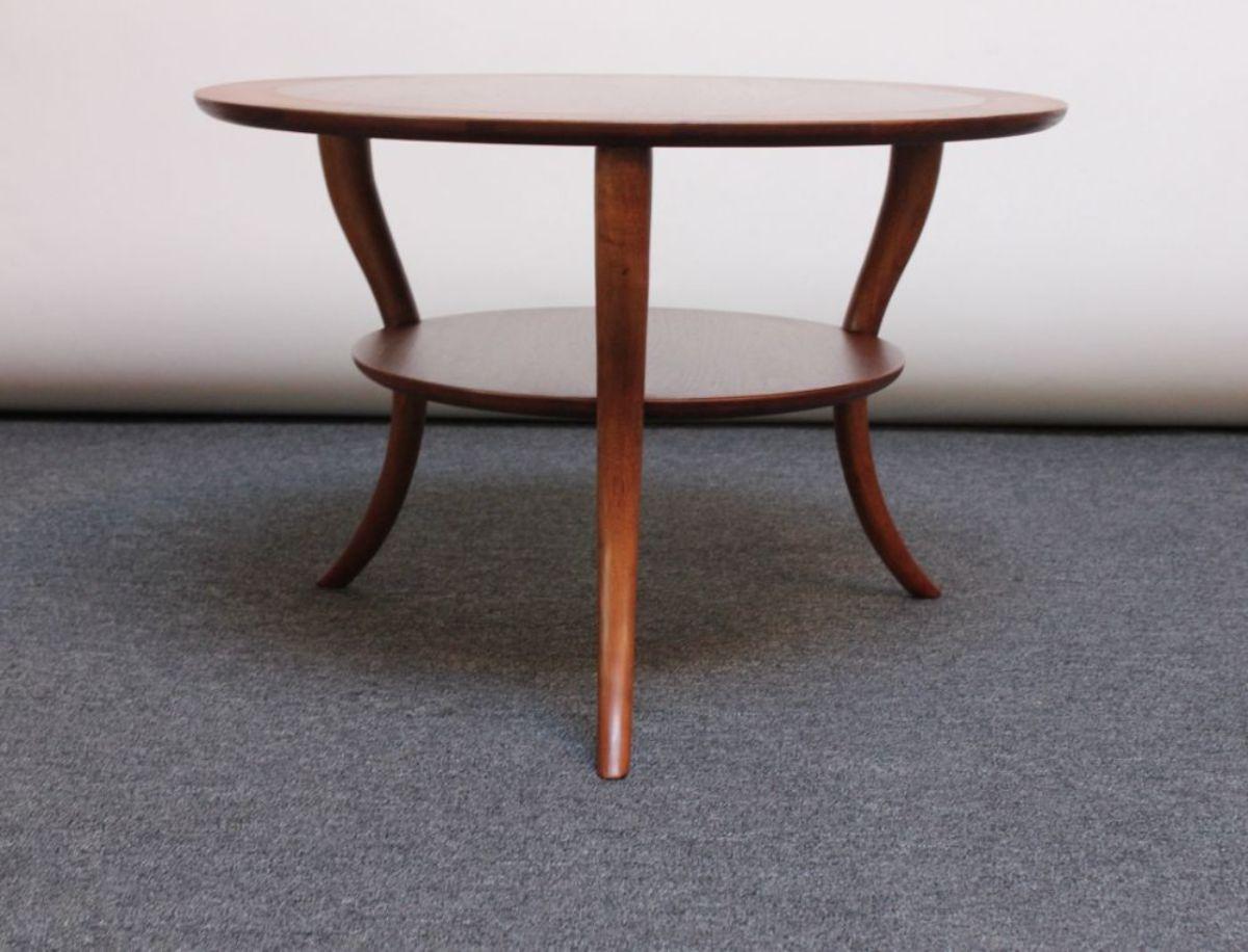 Mid-Century Modern Mid-Century Two-Tiered Klismos Coffee / Cocktail Table by Robsjohn-Gibbings