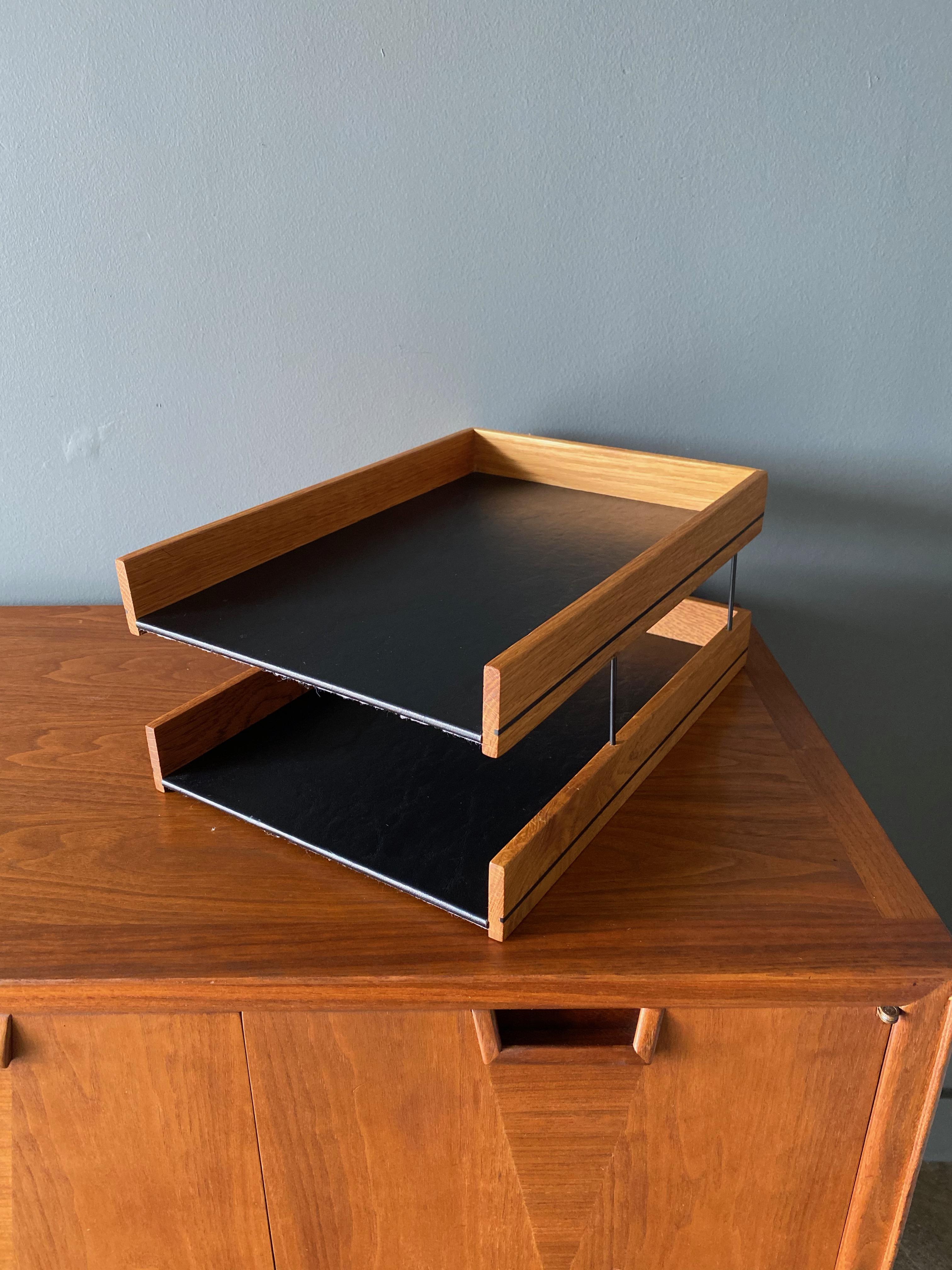 Mid Century Two Tiered Letter Tray, circa 1960 5