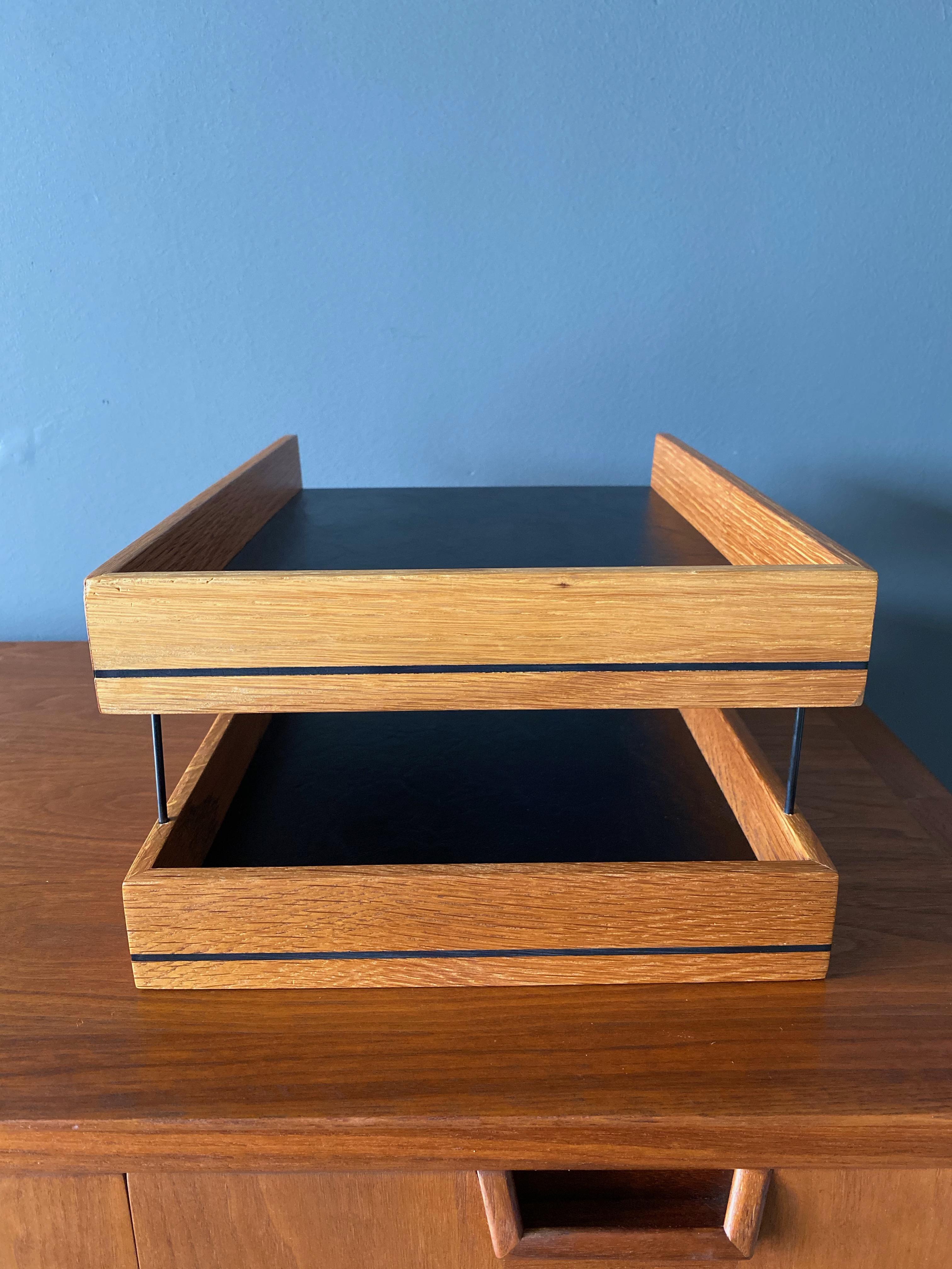 Mid Century Two Tiered Letter Tray, circa 1960 7
