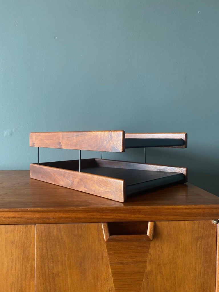 Mid Century Two Tiered Letter Tray, Circa 1960 at 1stDibs