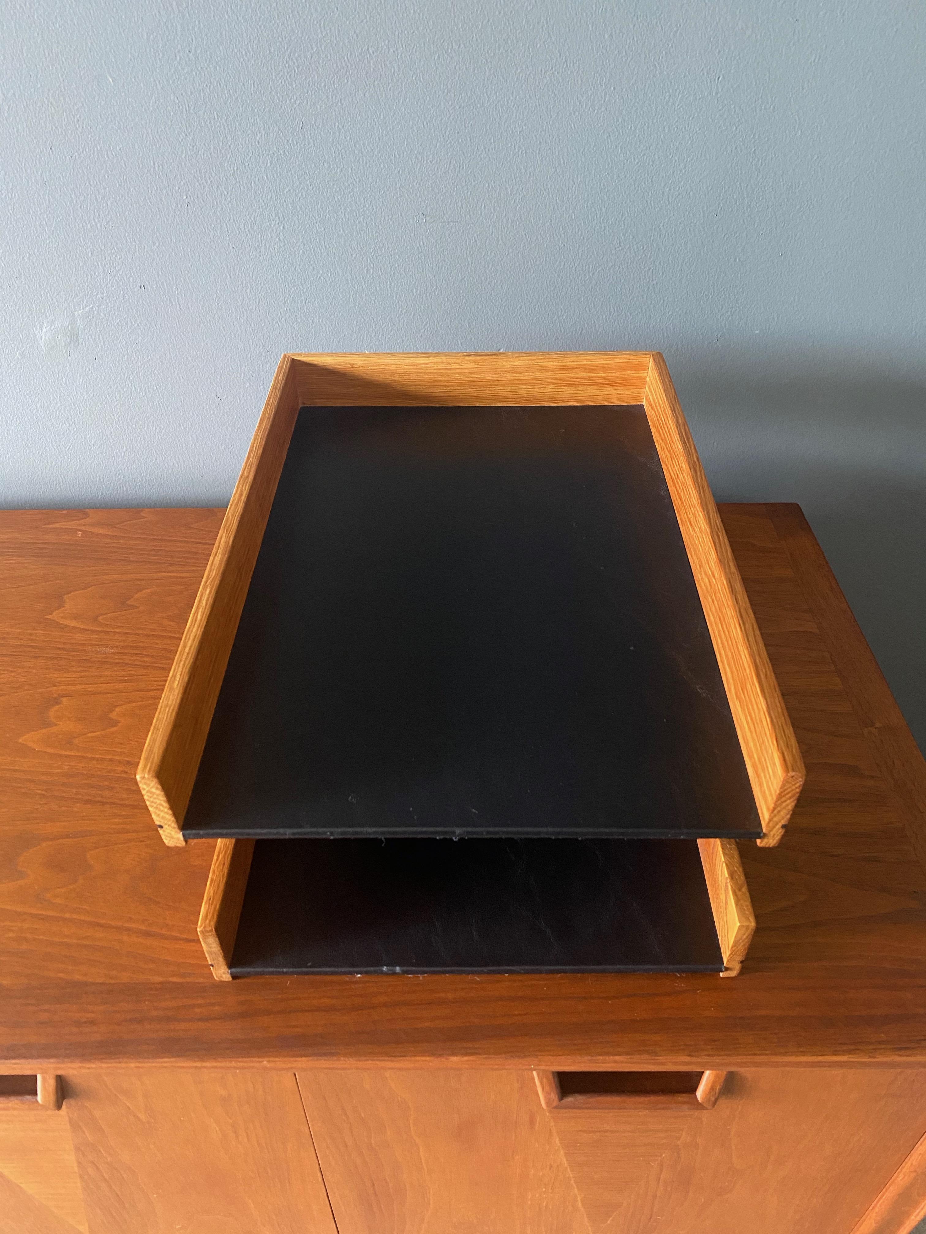 Mid-Century Modern Mid Century Two Tiered Letter Tray, circa 1960